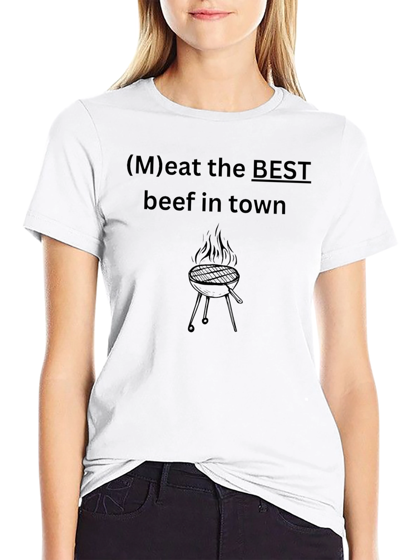BBQ Meat the Best Black T-Shirt