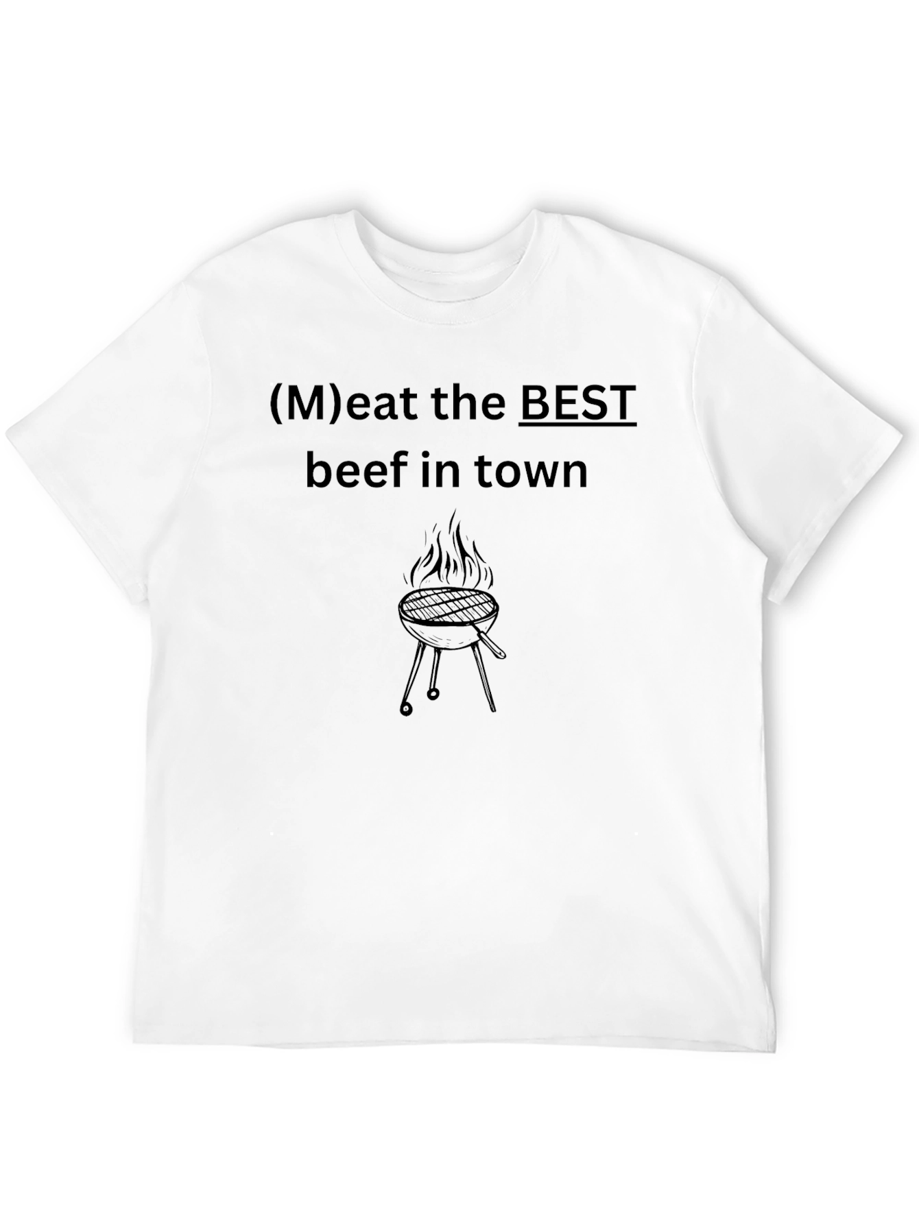 BBQ Meat the Best Black T-Shirt