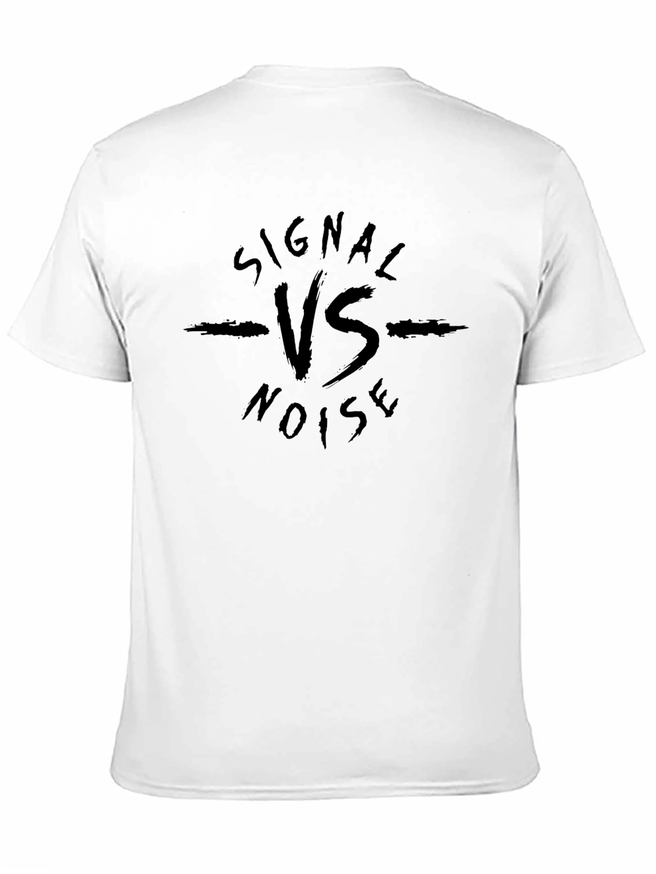 Signal Vs Noise Black Graphic Tee