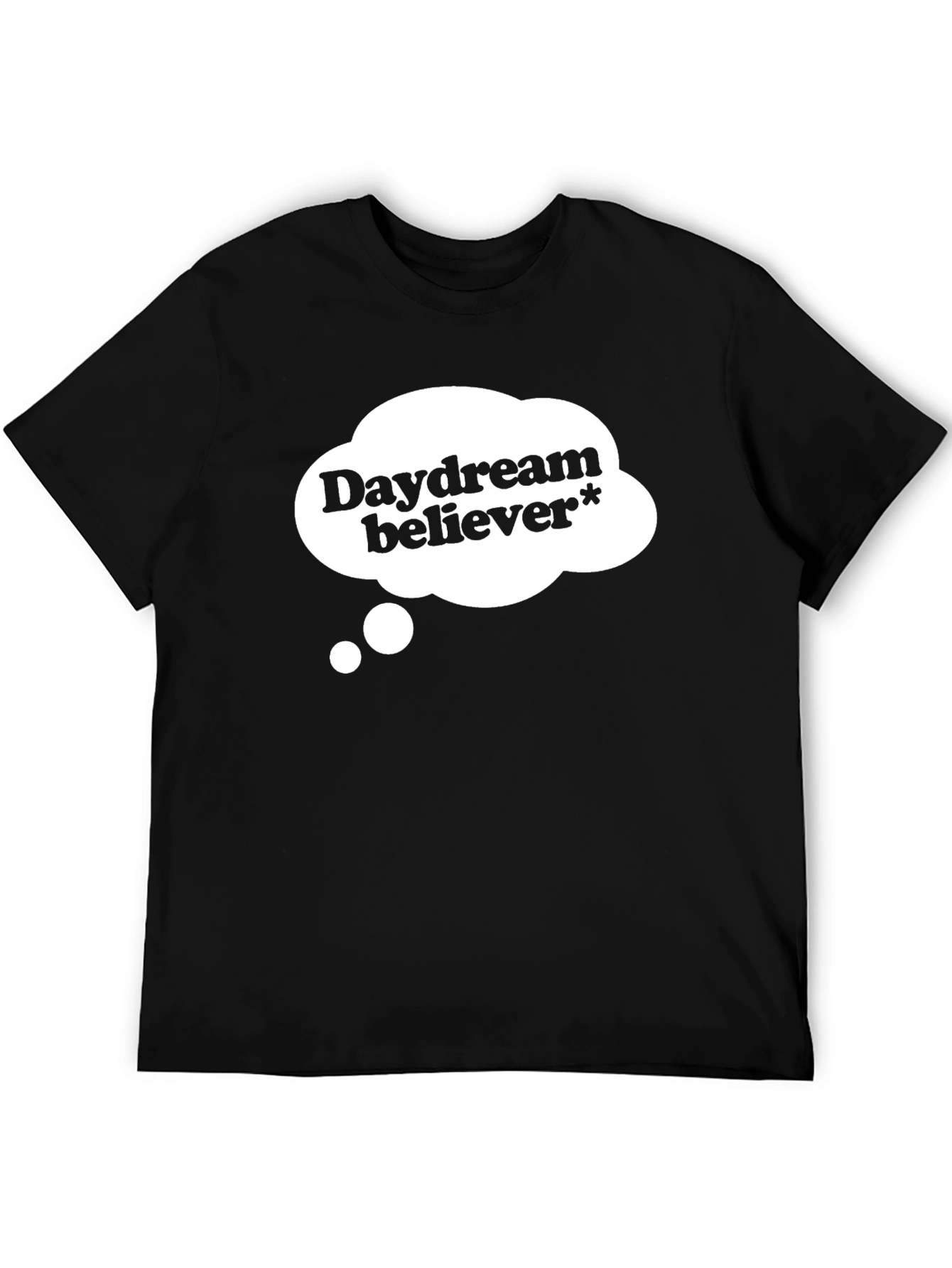 Daydream Believer Graphic Tee - Soft Black Cotton