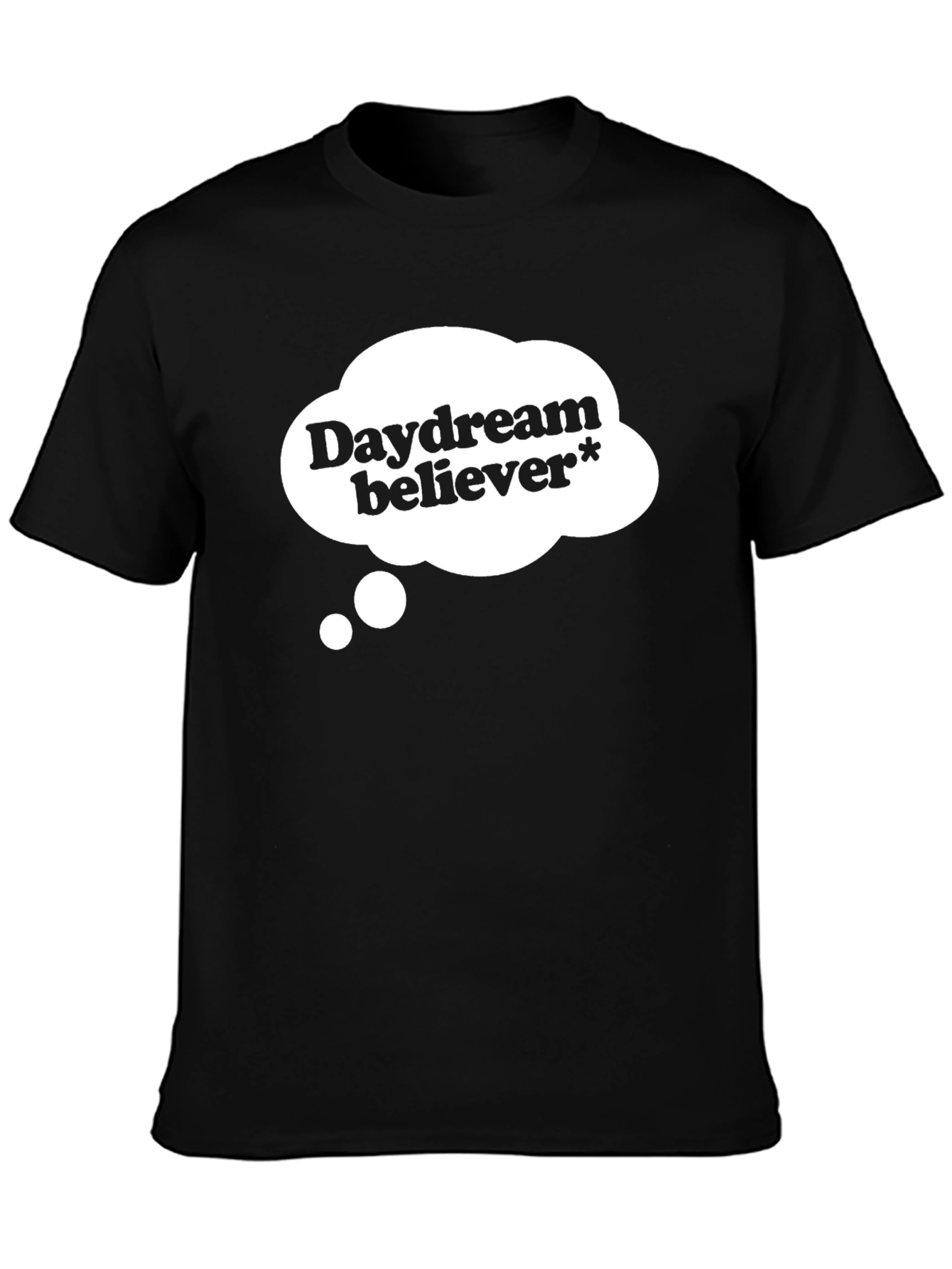 Daydream Believer Graphic Tee - Soft Black Cotton