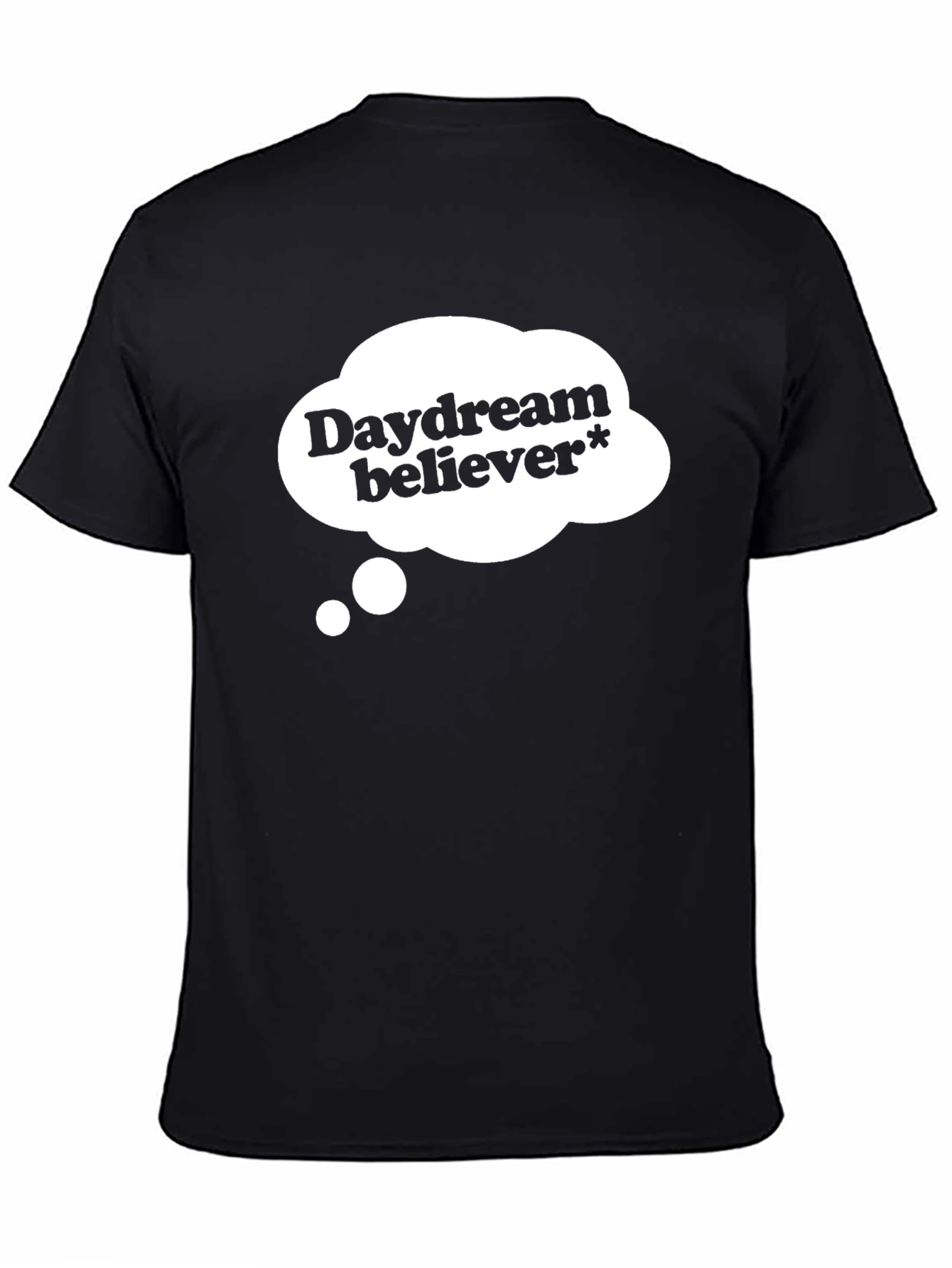 Daydream Believer Graphic Tee - Soft Black Cotton