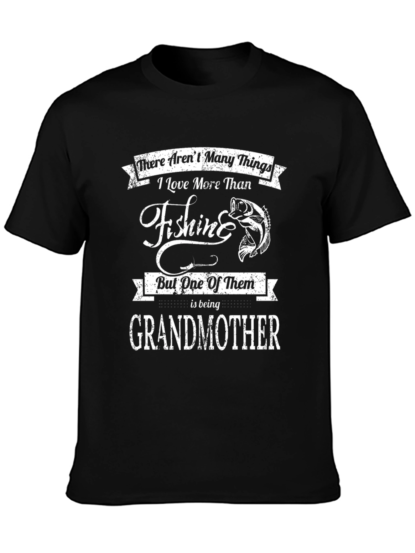 Fishing Grandmother T-Shirt - Novelty Graphic Tee