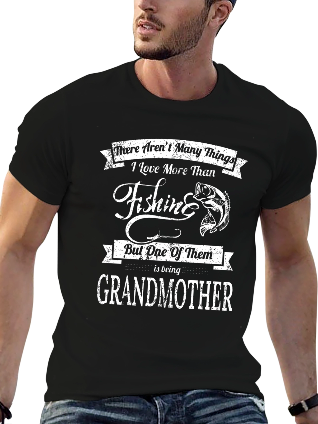 Fishing Grandmother T-Shirt - Novelty Graphic Tee