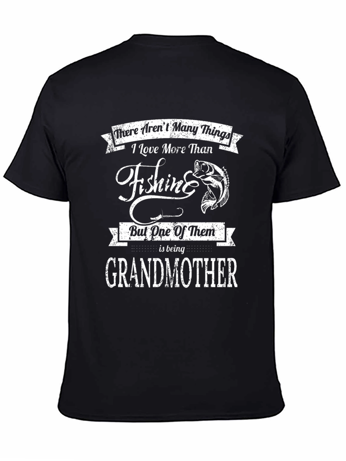 Fishing Grandmother T-Shirt - Novelty Graphic Tee