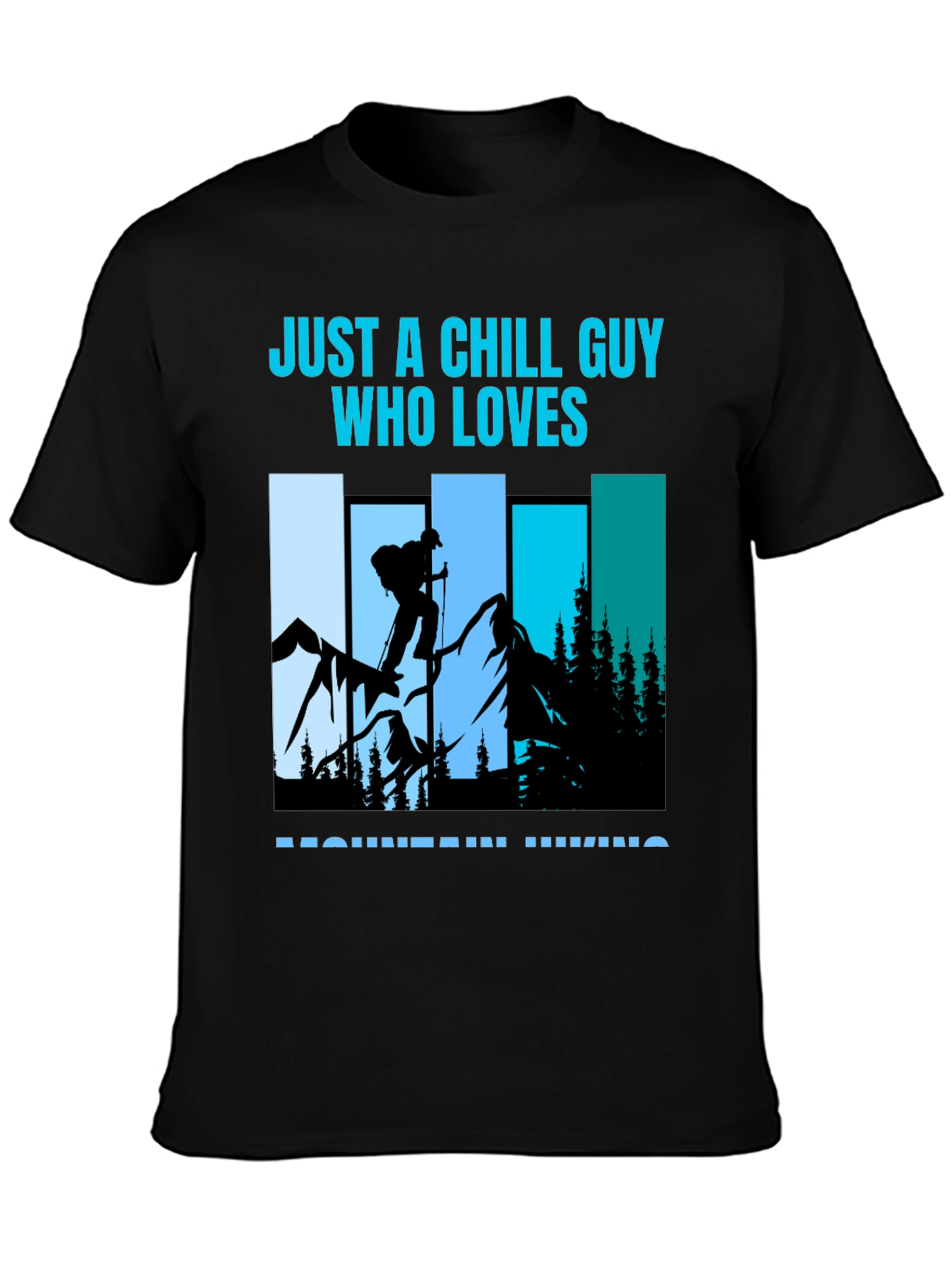 Chill Guy Mountain Hiking Graphic Tee