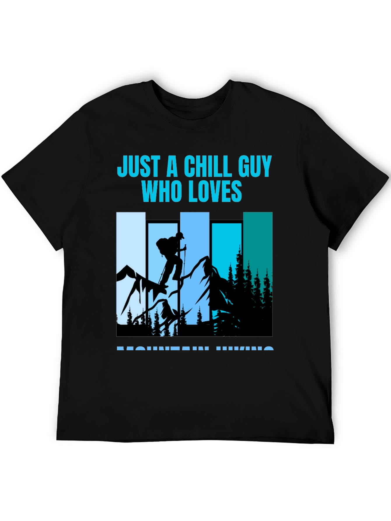 Chill Guy Mountain Hiking Graphic Tee