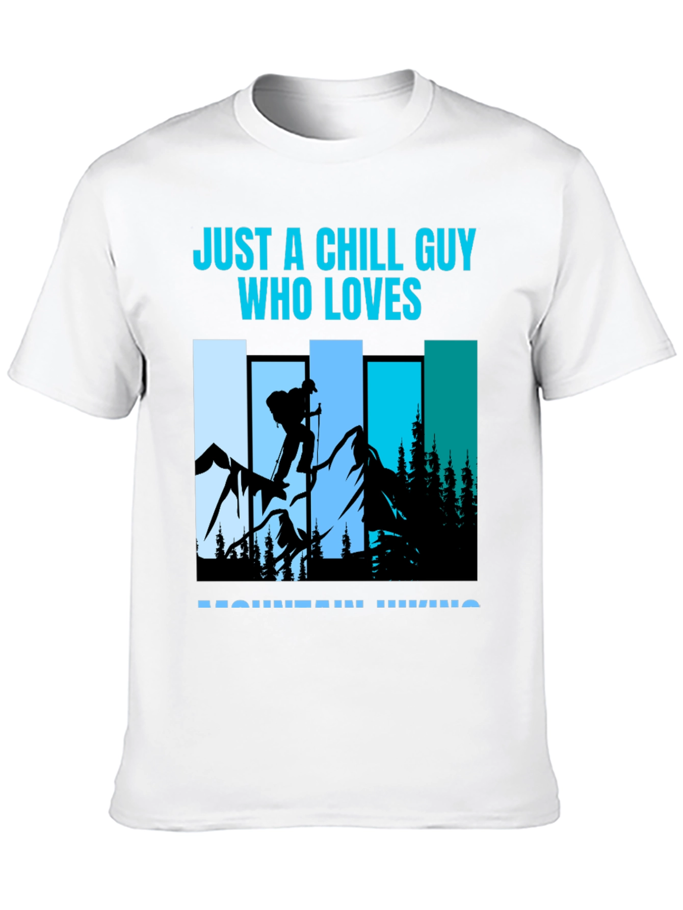 Chill Guy Mountain Hiking Graphic Tee