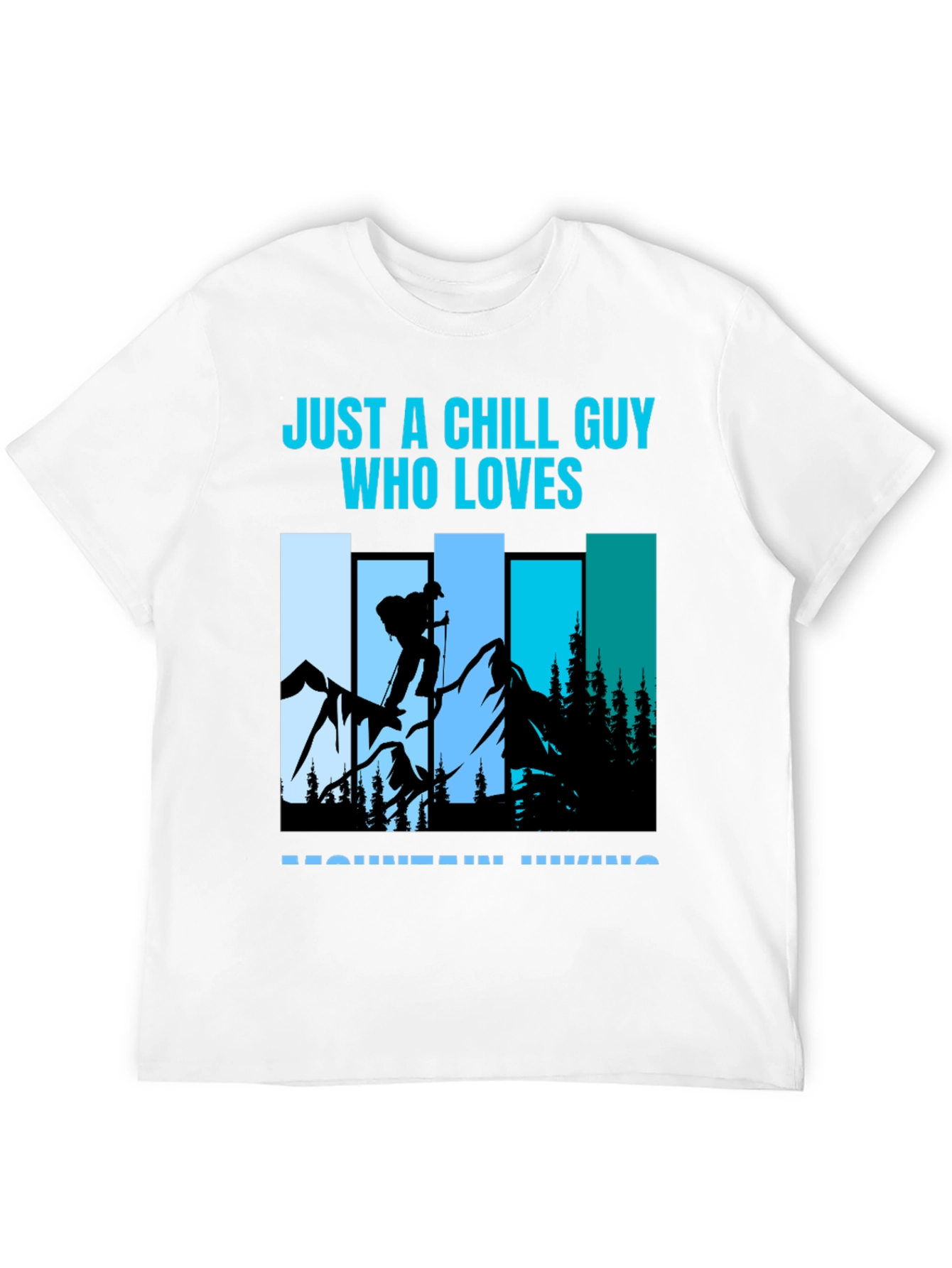 Chill Guy Mountain Hiking Graphic Tee