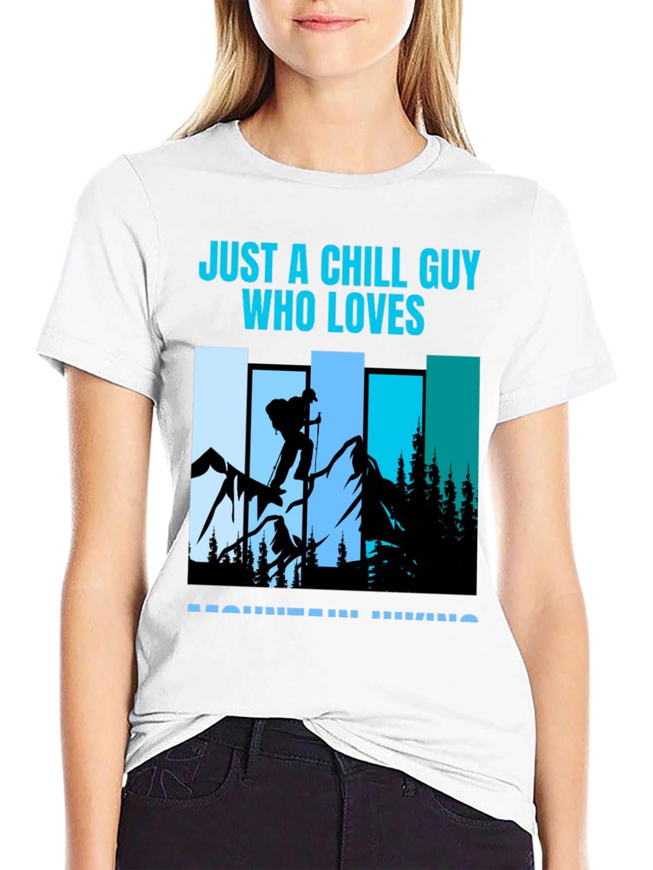 Chill Guy Mountain Hiking Graphic Tee