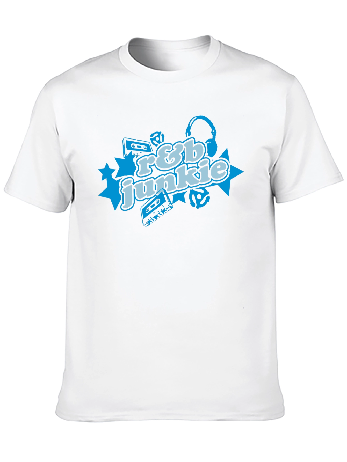 R&B Junkie Black T-Shirt - Music Lover Apparel