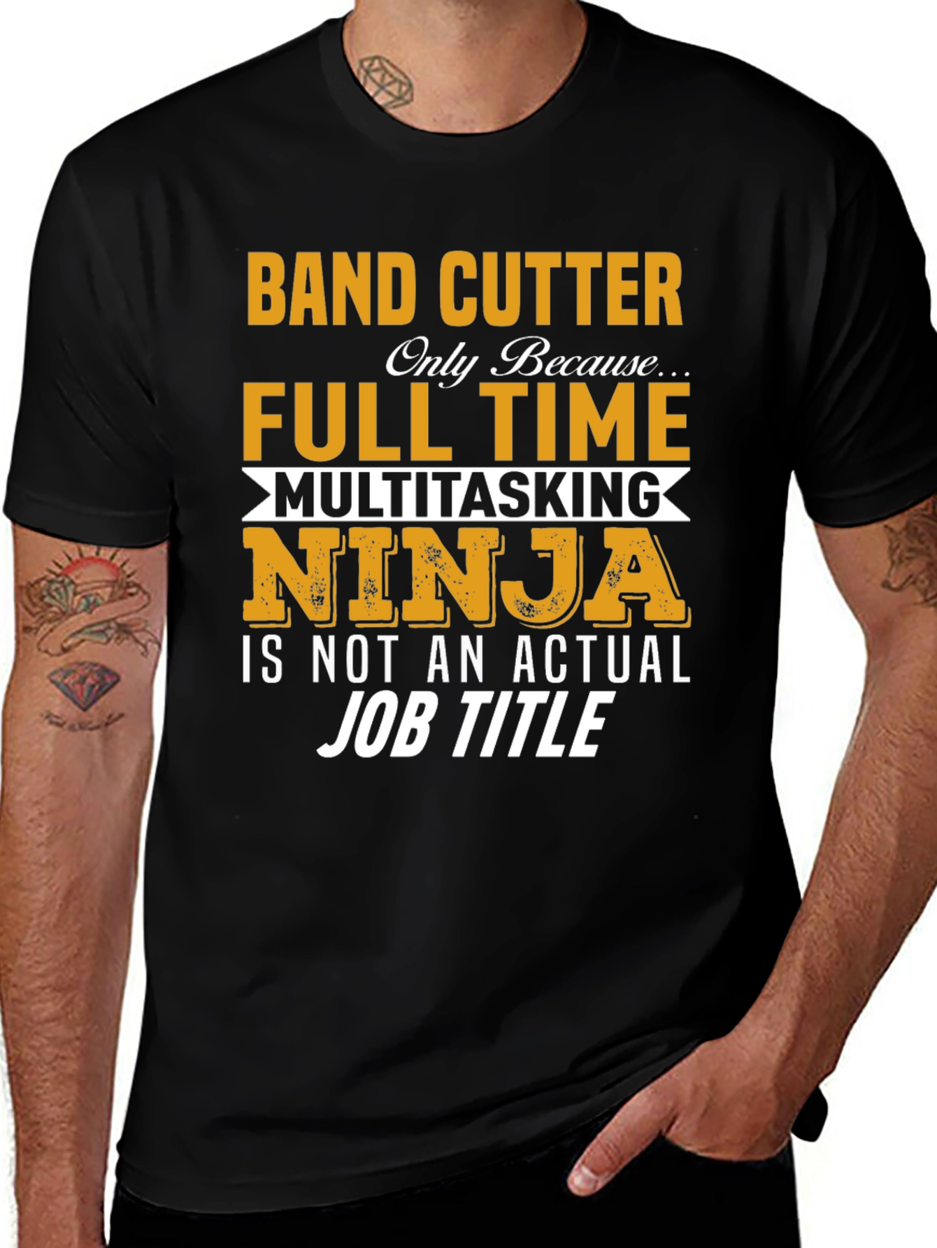 Band Cutter Full Time Ninja T-Shirt