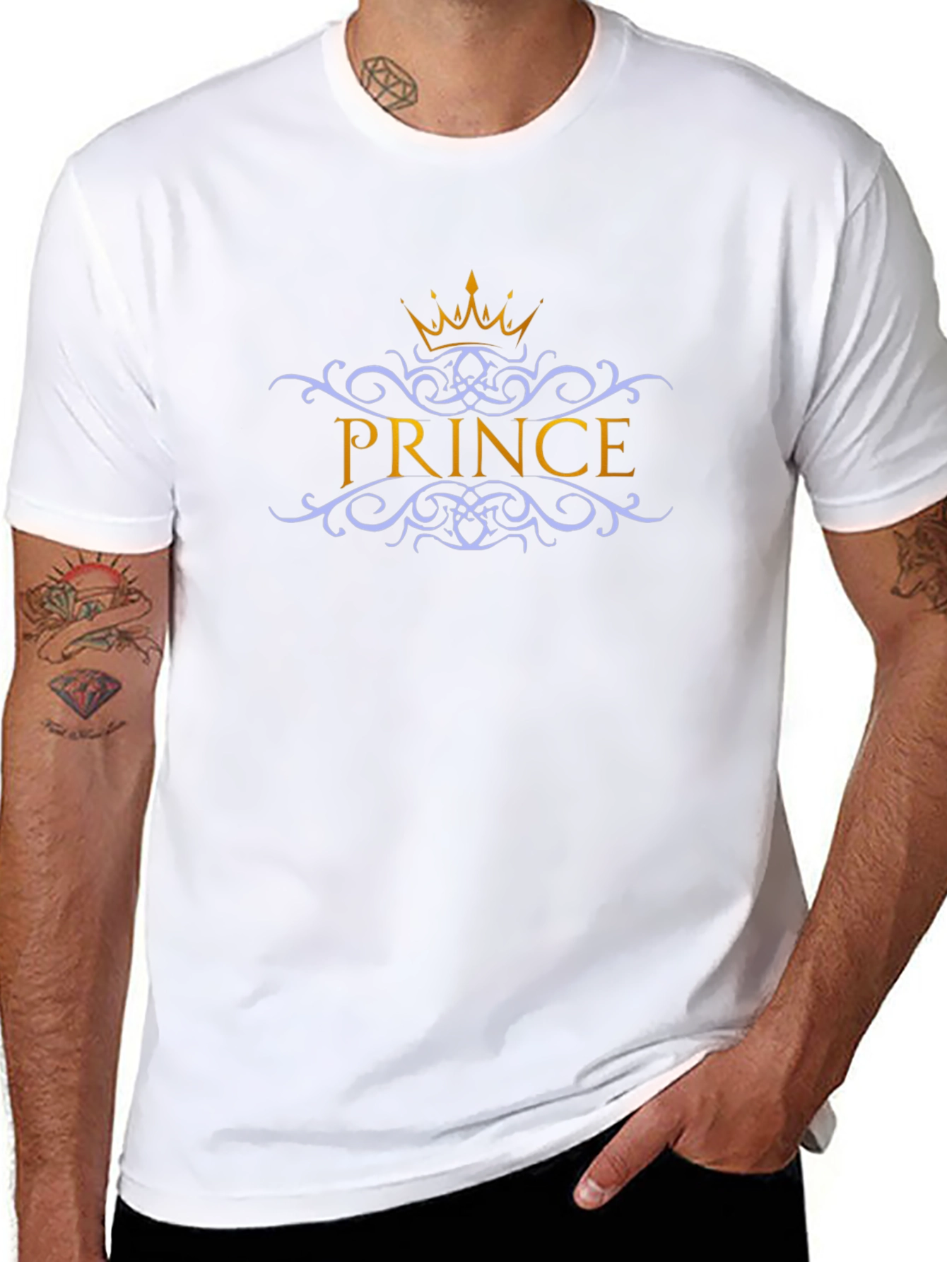 Prince Graphic Tee - Black Crew Neck