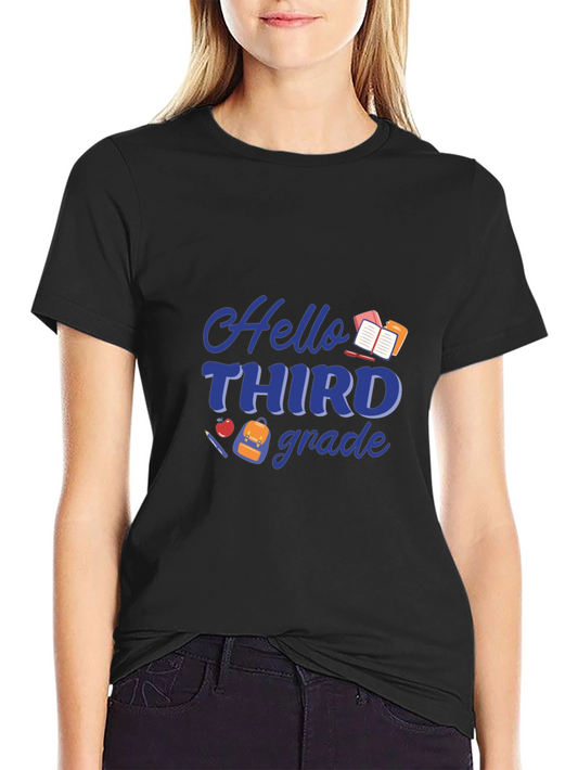 Hello Third Grade T-Shirt - Back to School
