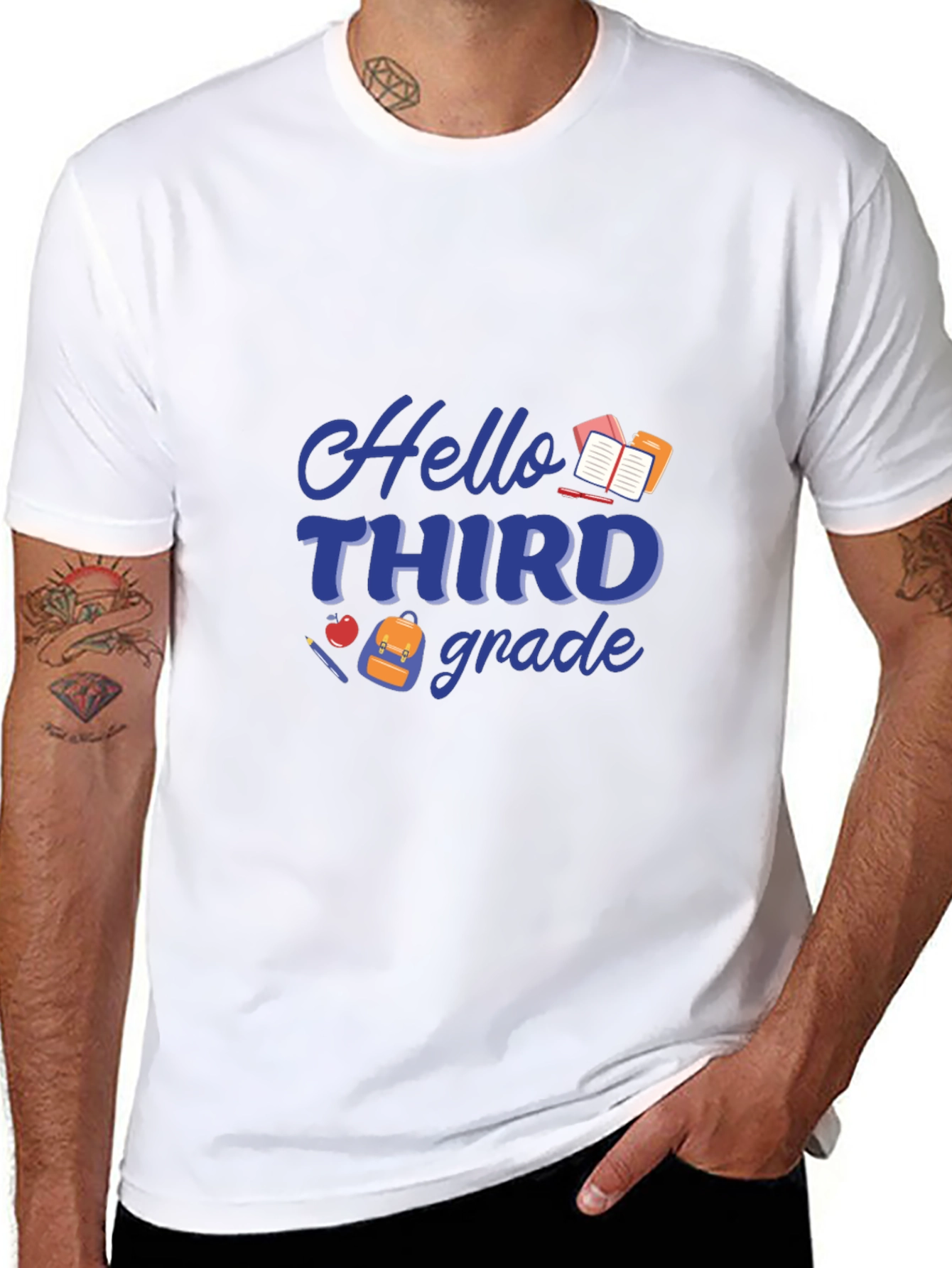Hello Third Grade T-Shirt - Back to School