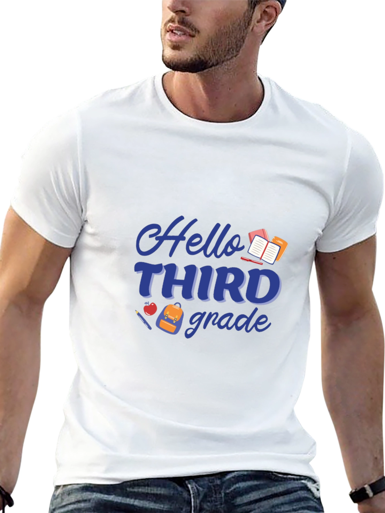 Hello Third Grade T-Shirt - Back to School
