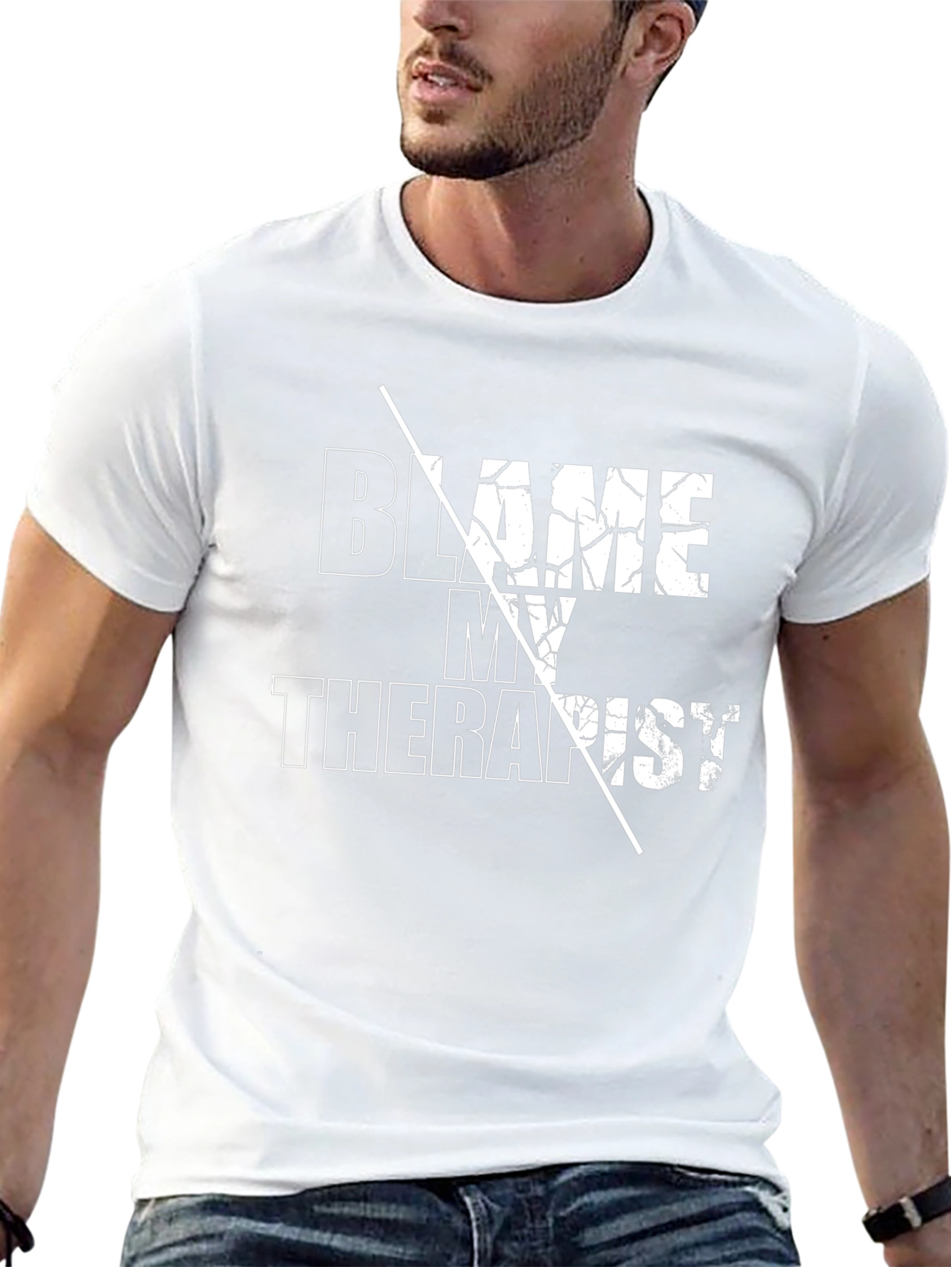 Blame My Therapist Graphic Tee - Funny T-Shirt
