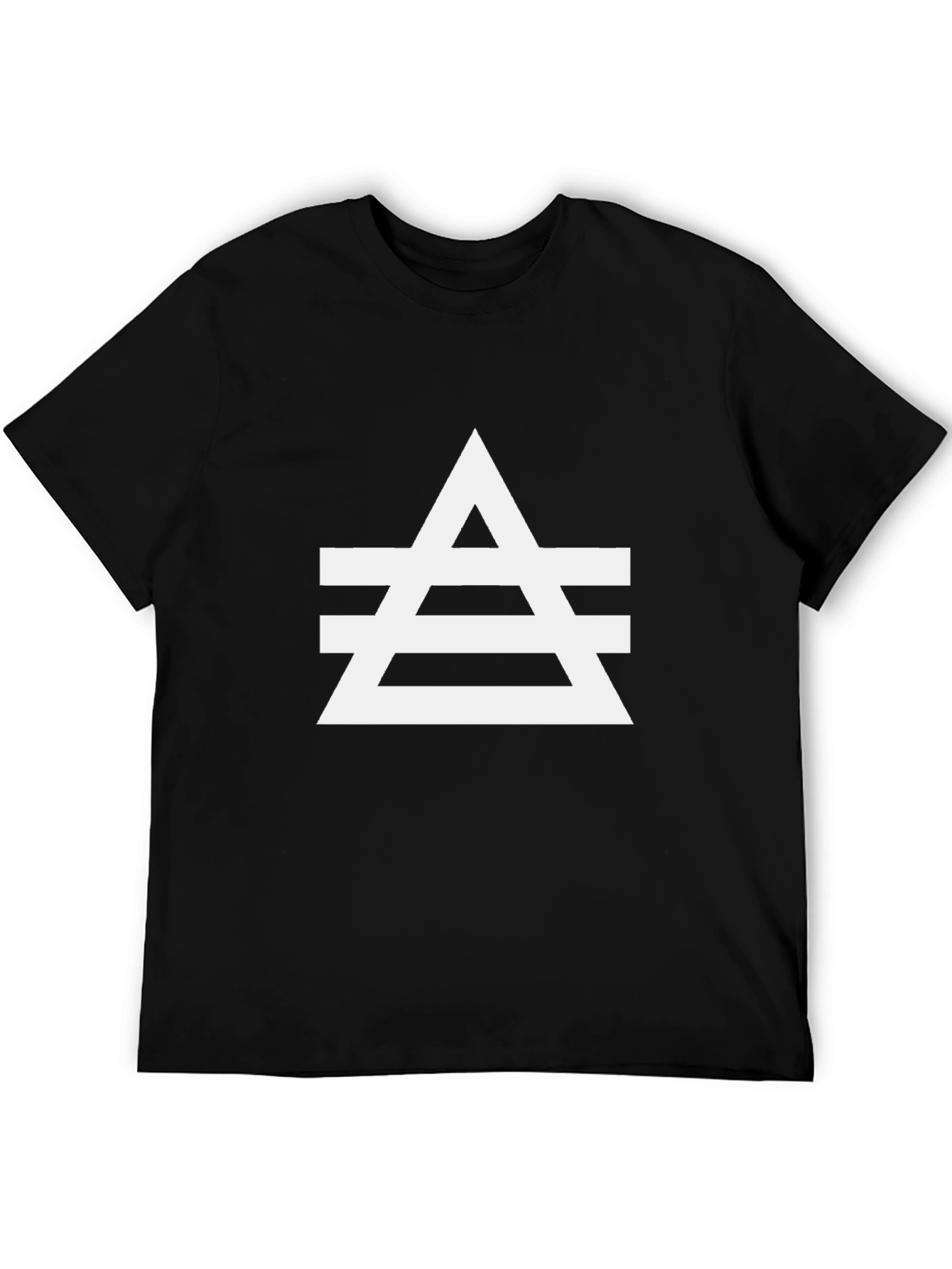 Geometric Graphic Tee - Edgy Minimalist Design