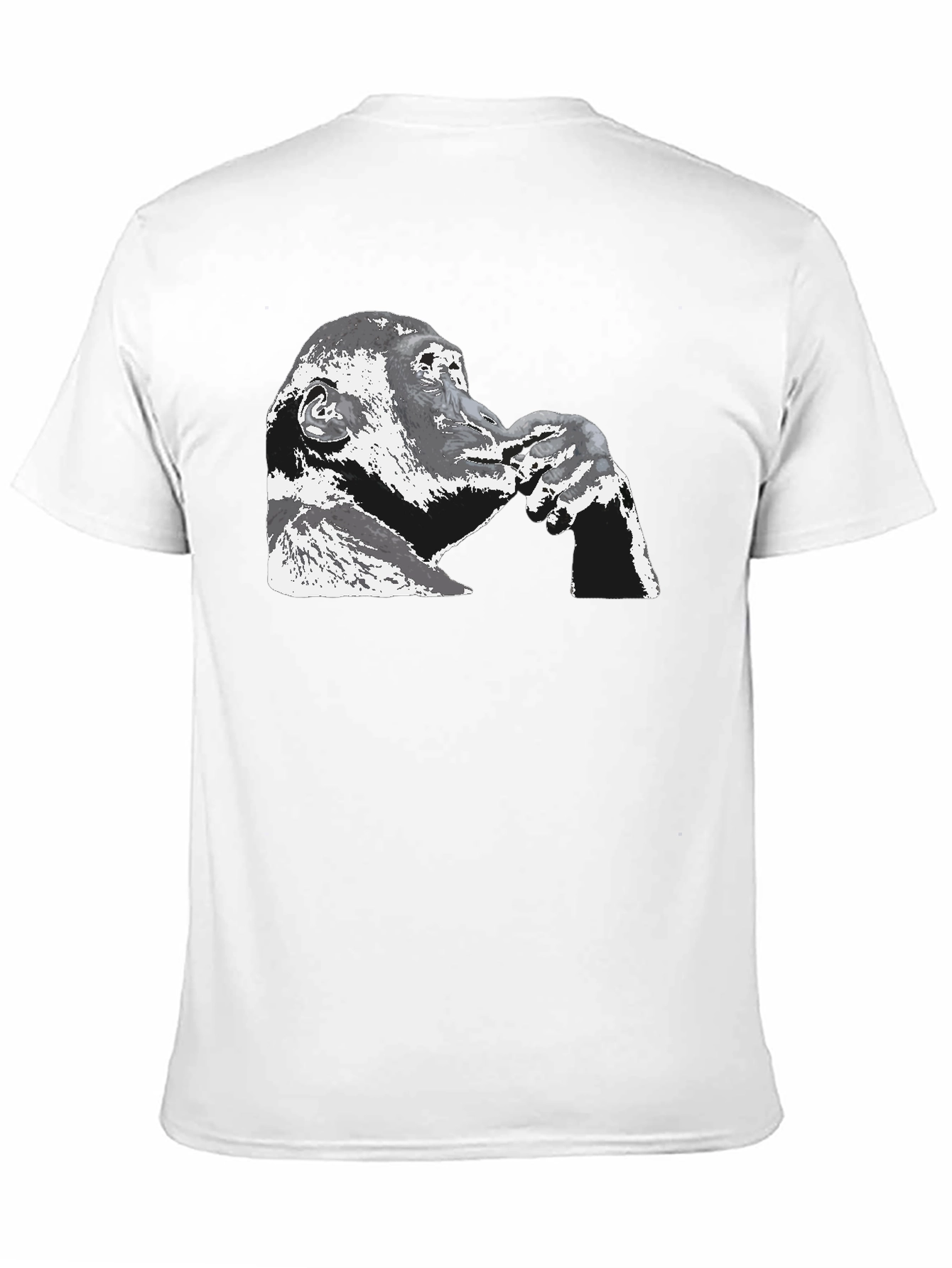 Contemplative Ape Graphic Black T-Shirt