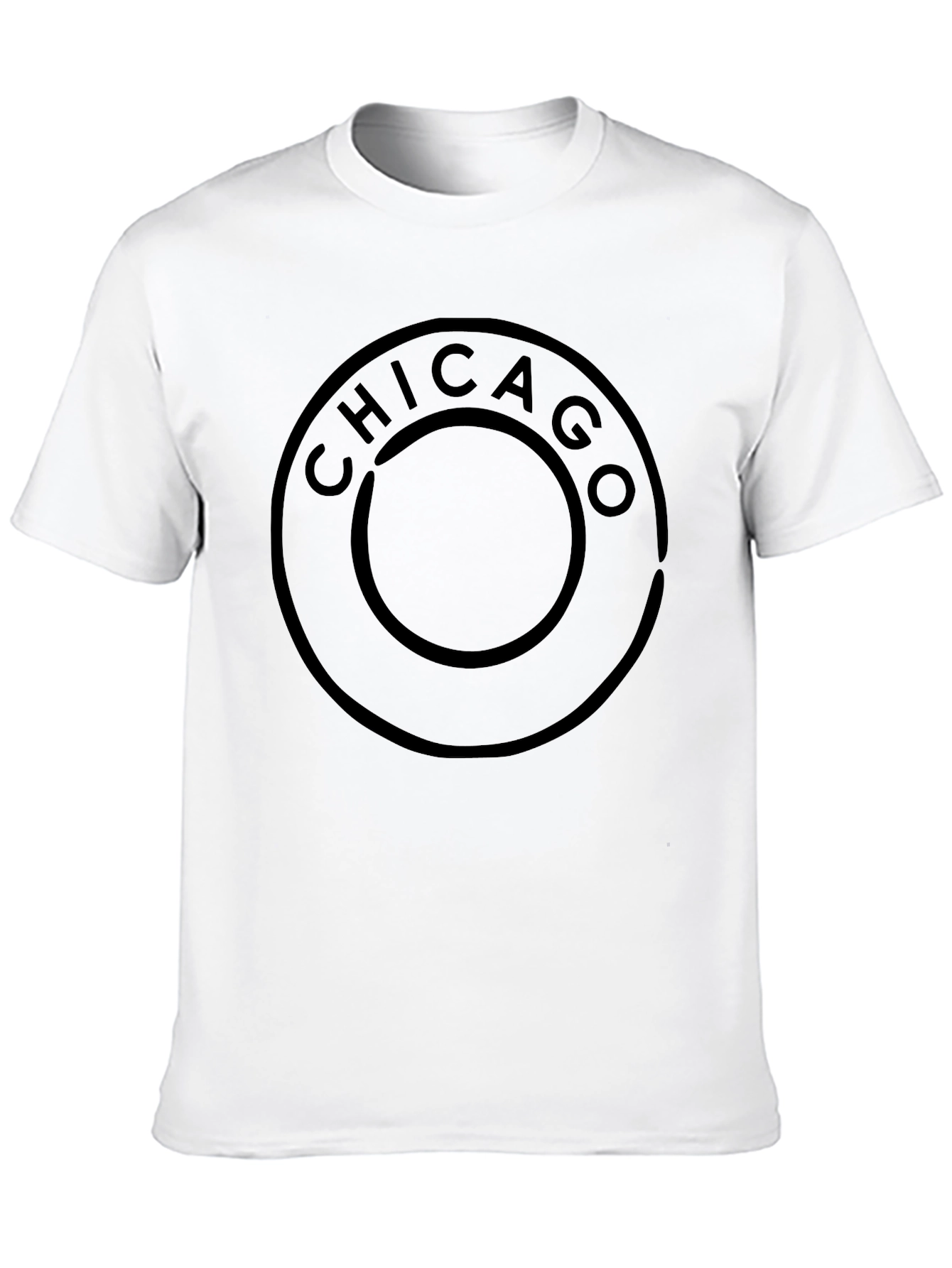Chicago Circle Graphic Black T-Shirt