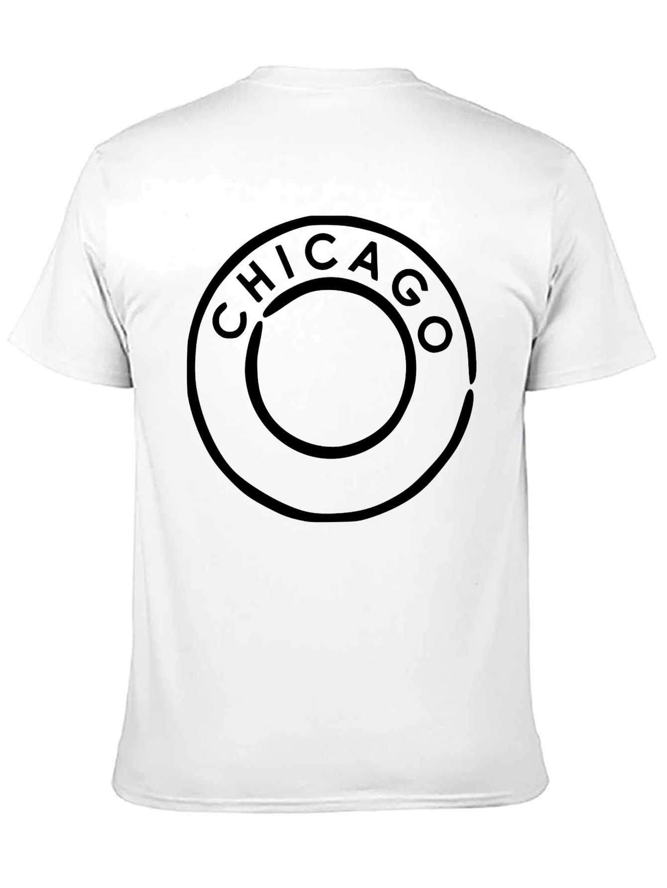 Chicago Circle Graphic Black T-Shirt
