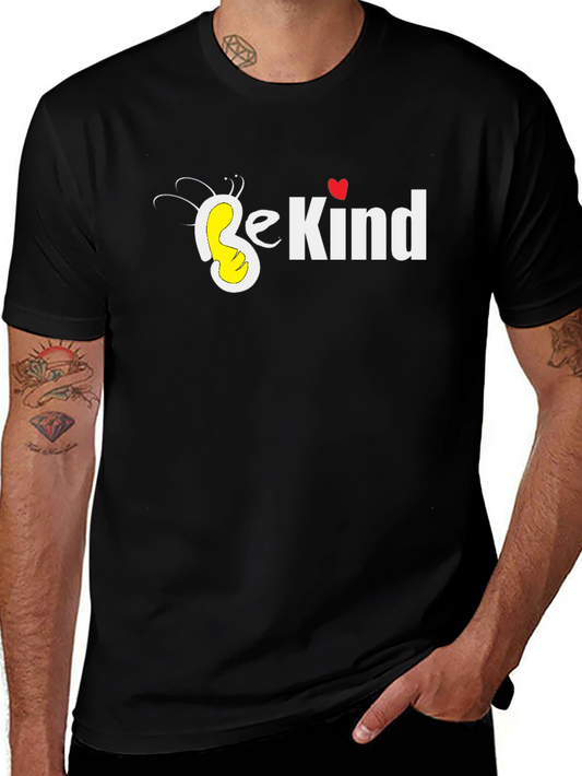 Be Kind T-Shirt: Black Tee with Heart