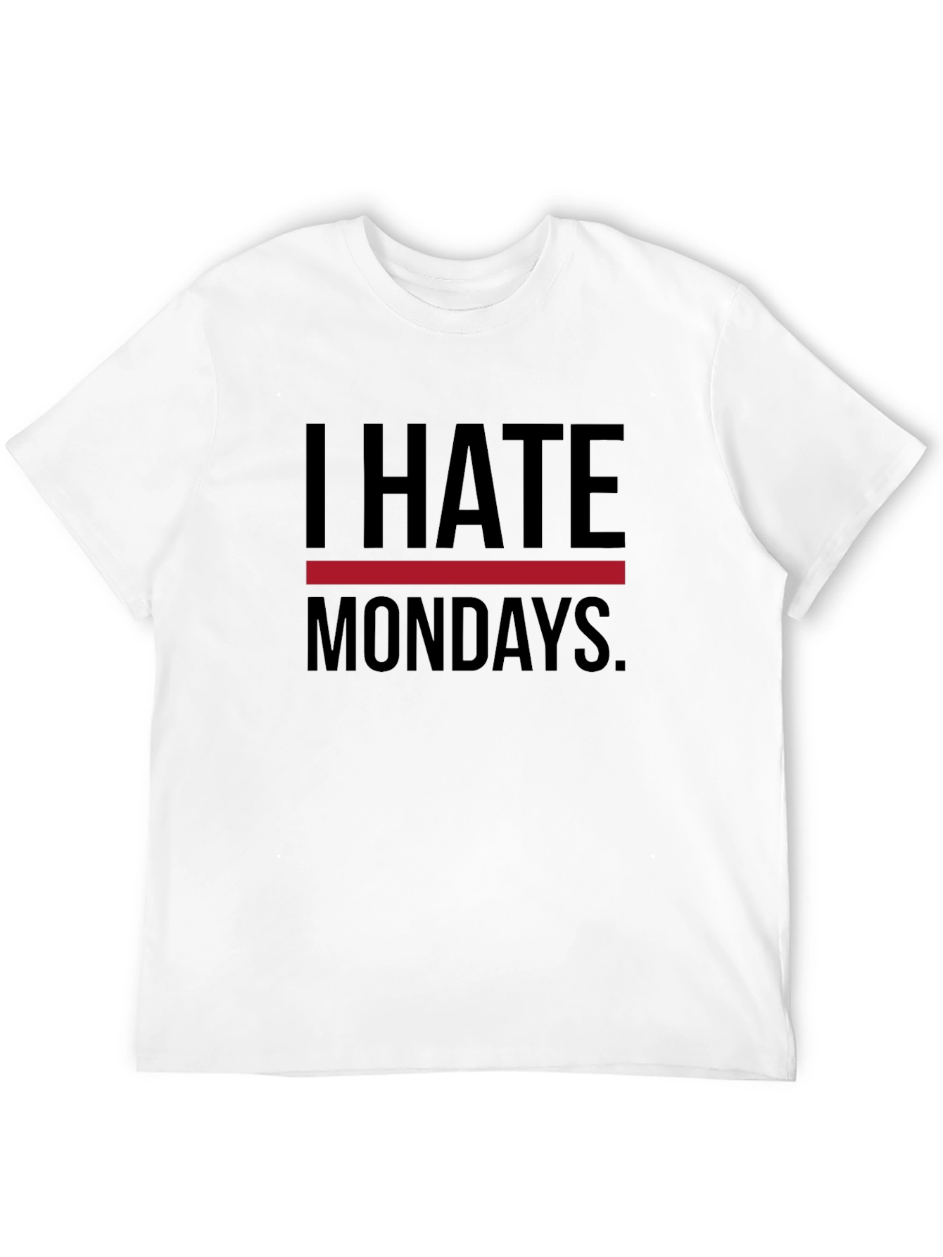 I Hate Mondays Graphic T-Shirt - Black