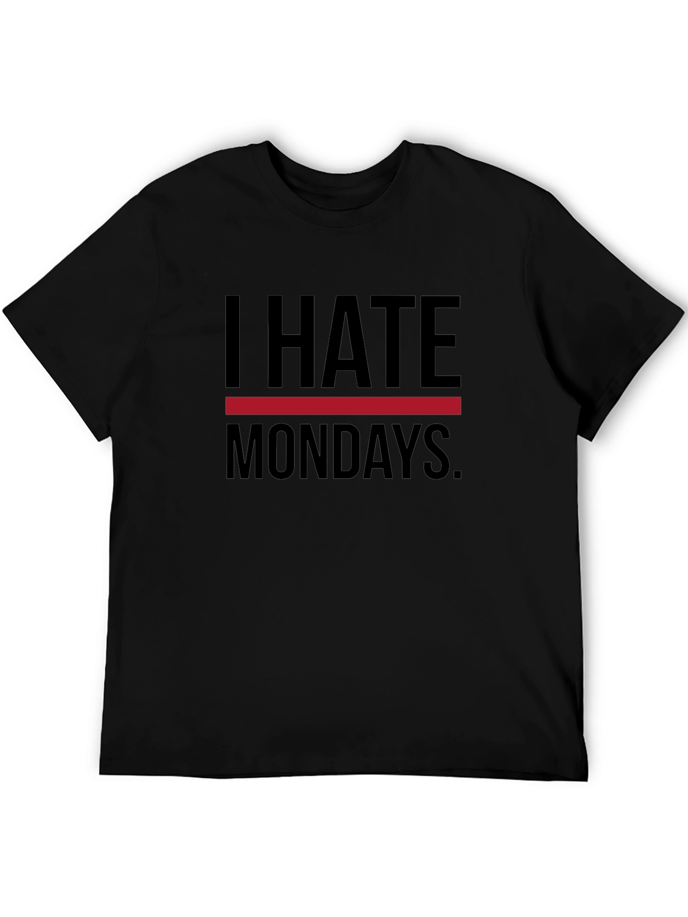 I Hate Mondays Graphic T-Shirt - Black
