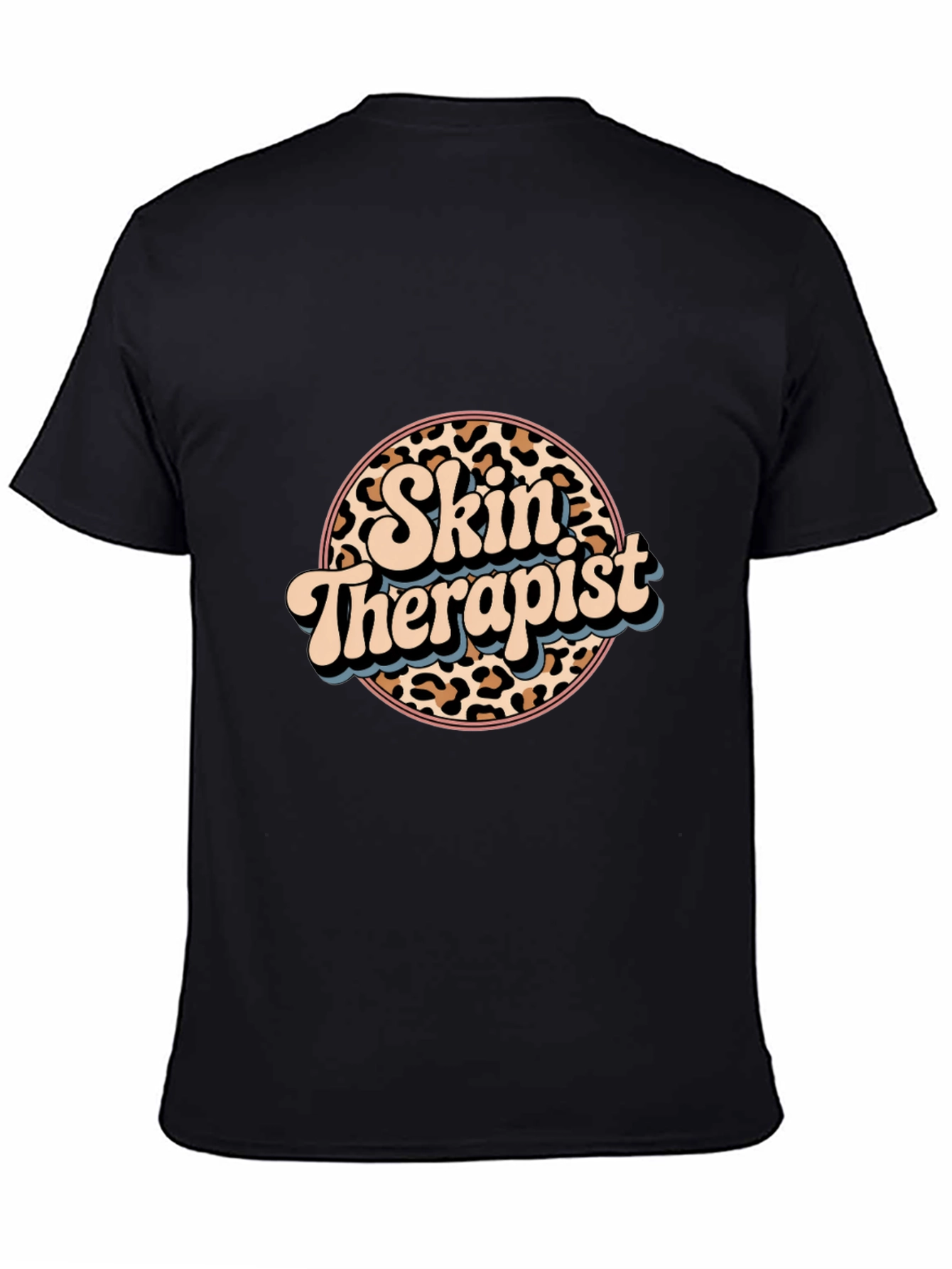 Skin Therapist Leopard Print Graphic Tee