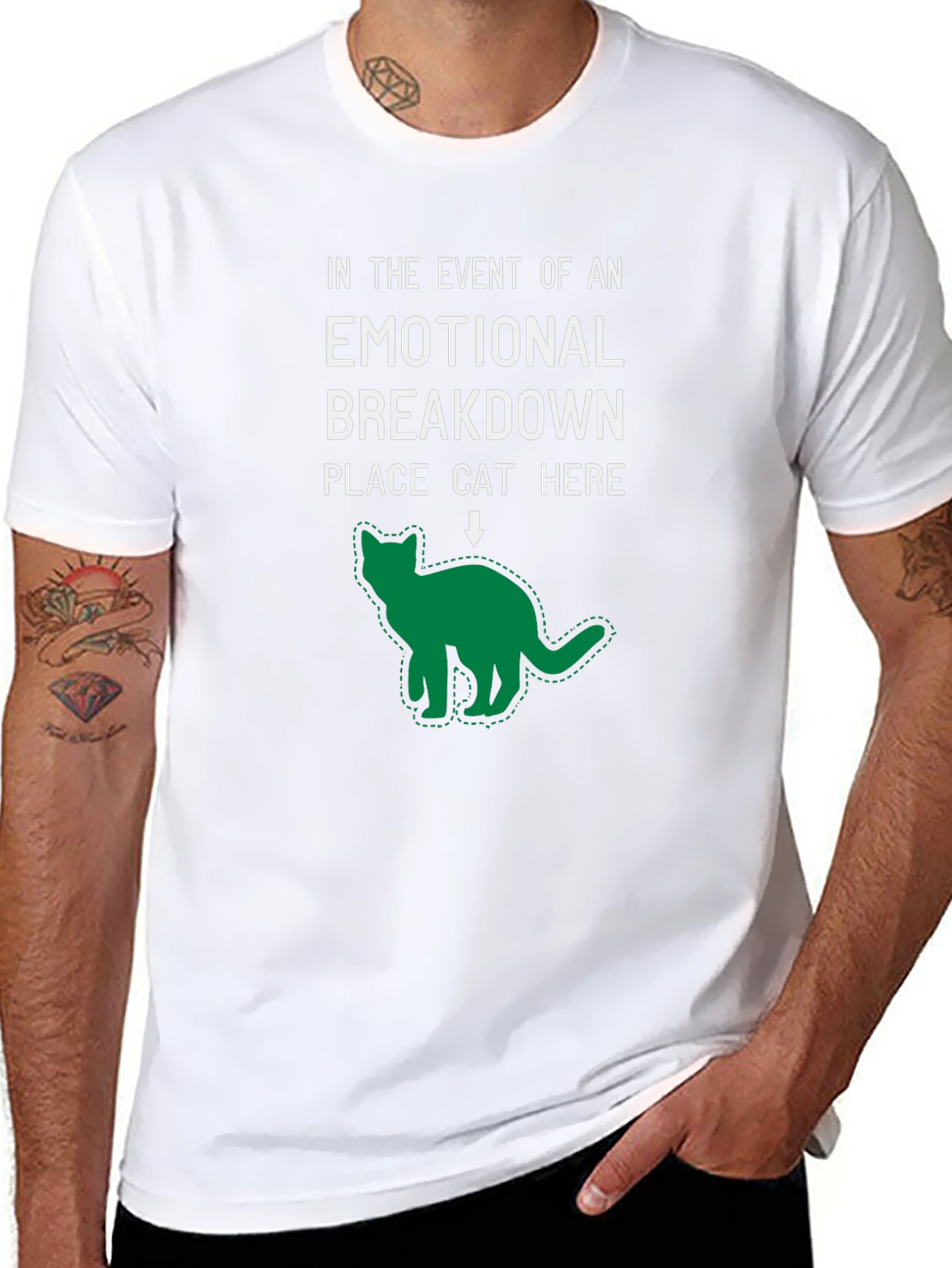Emotional Breakdown Cat T-Shirt
