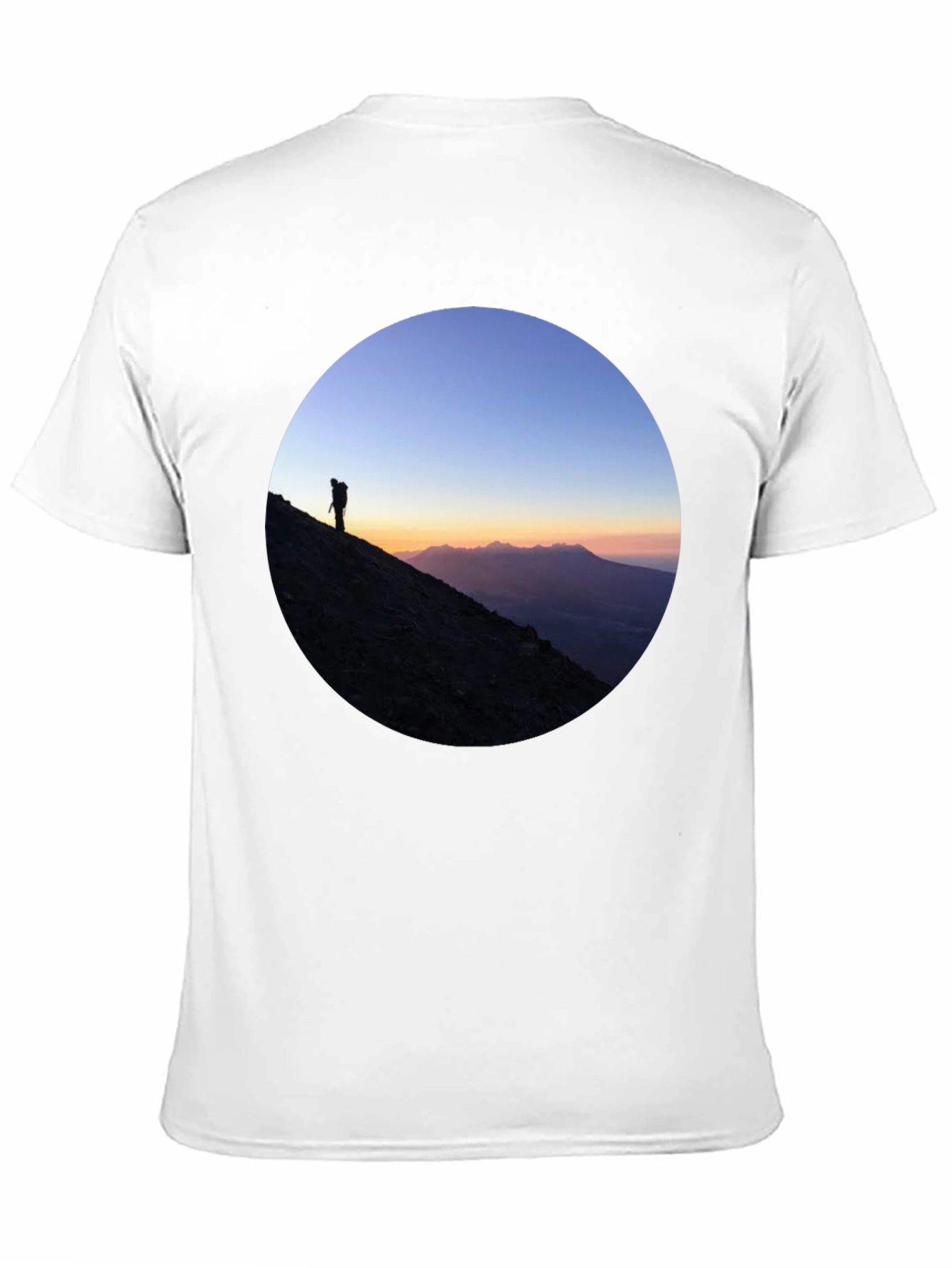Mountain Climber Sunset Graphic T-Shirt