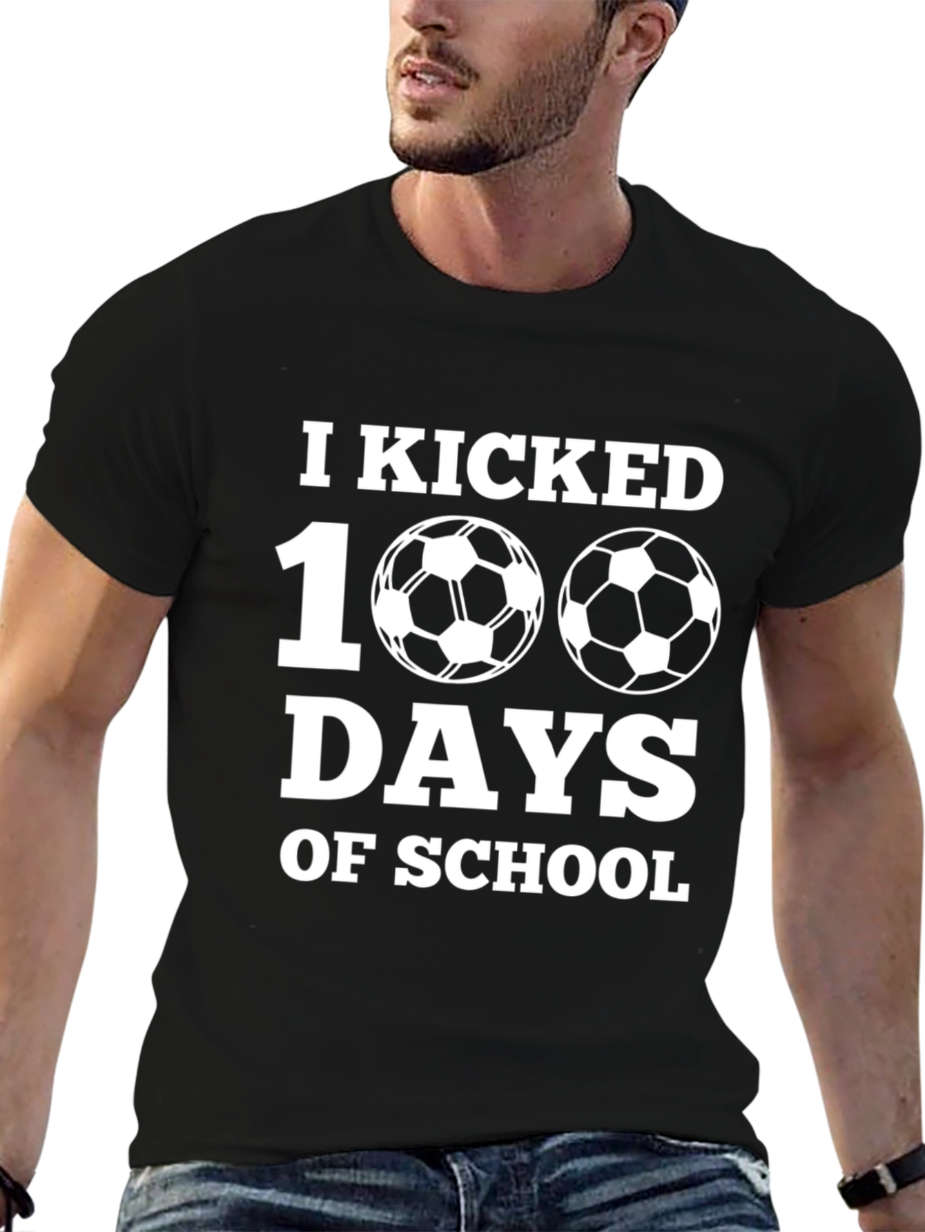 I Kicked 100 Days of School Soccer T-Shirt