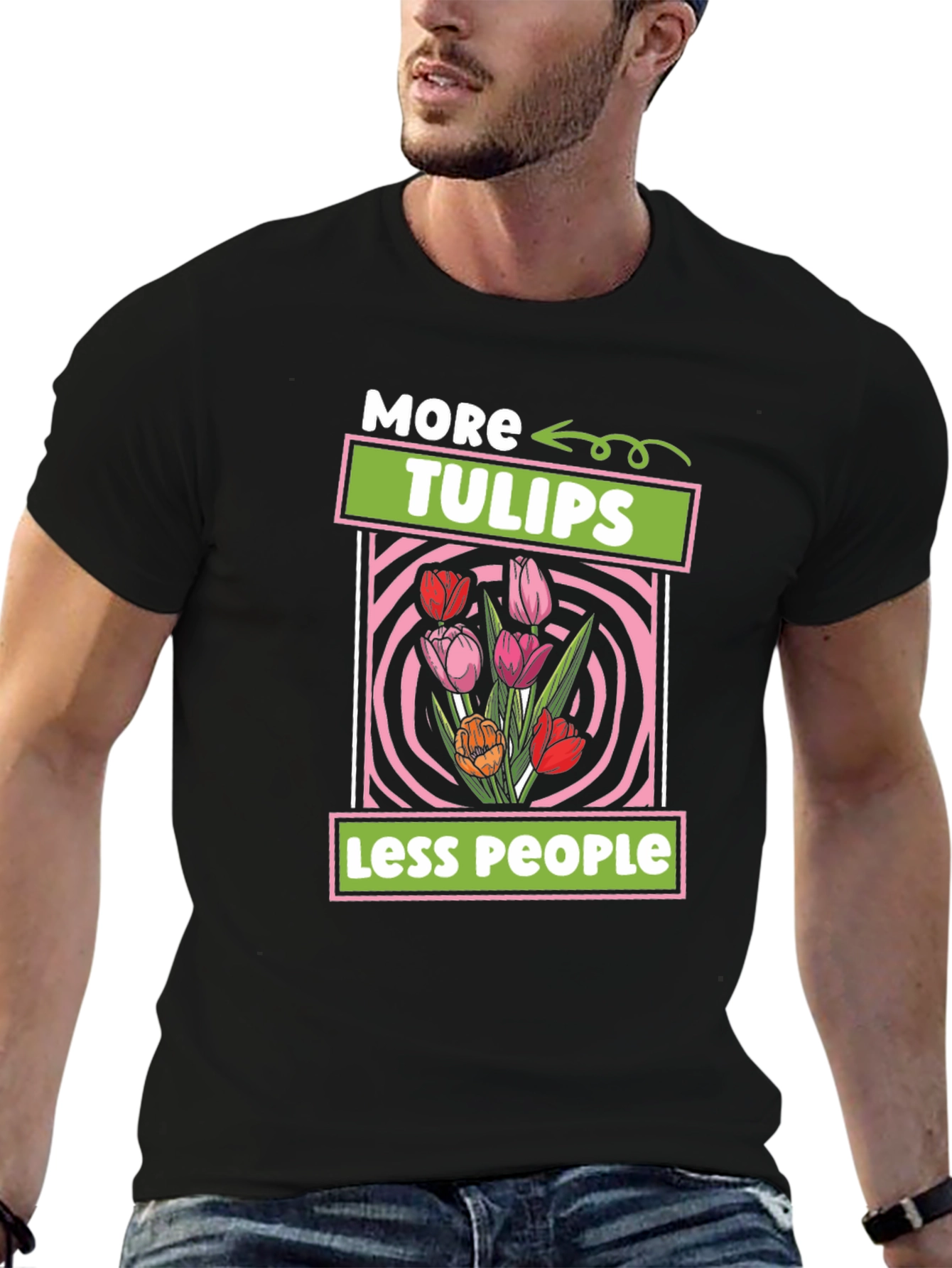 More Tulips Less People T-Shirt