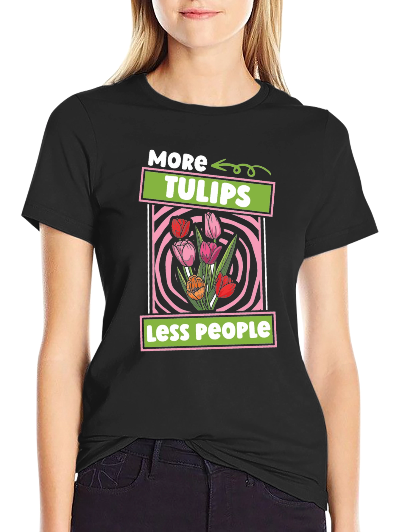 More Tulips Less People T-Shirt