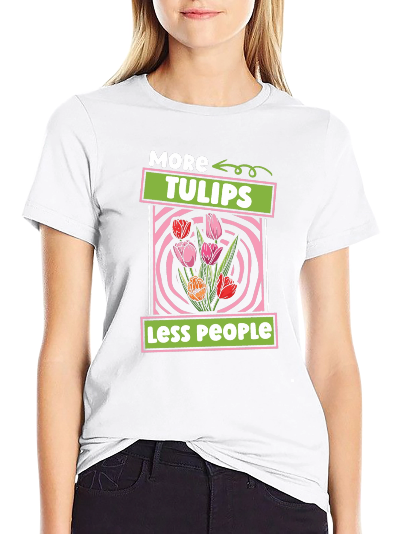More Tulips Less People T-Shirt