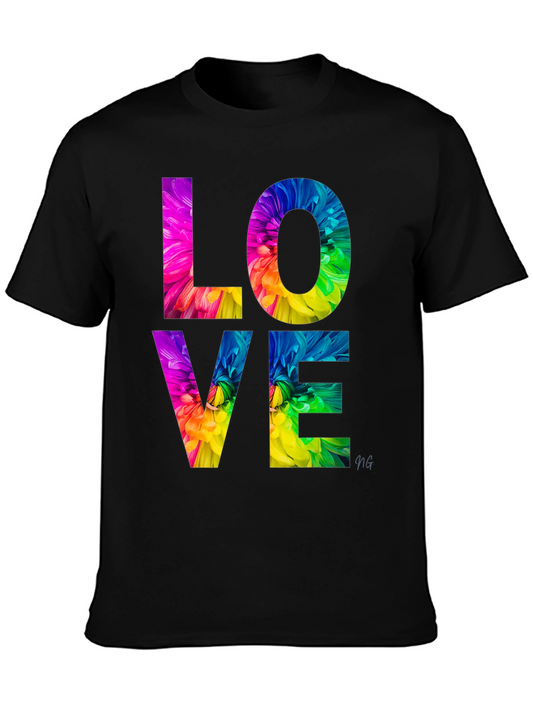 Colorful Floral Love T-Shirt