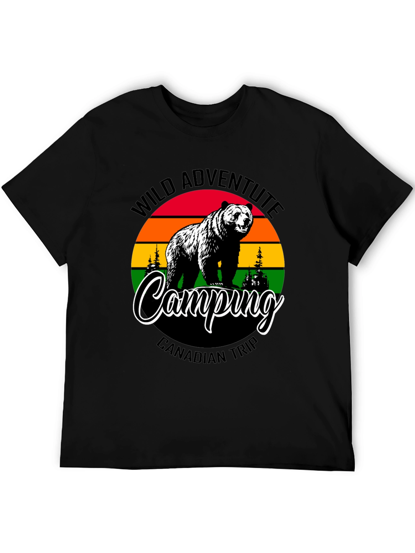 Wild Adventure Camping Bear T-Shirt