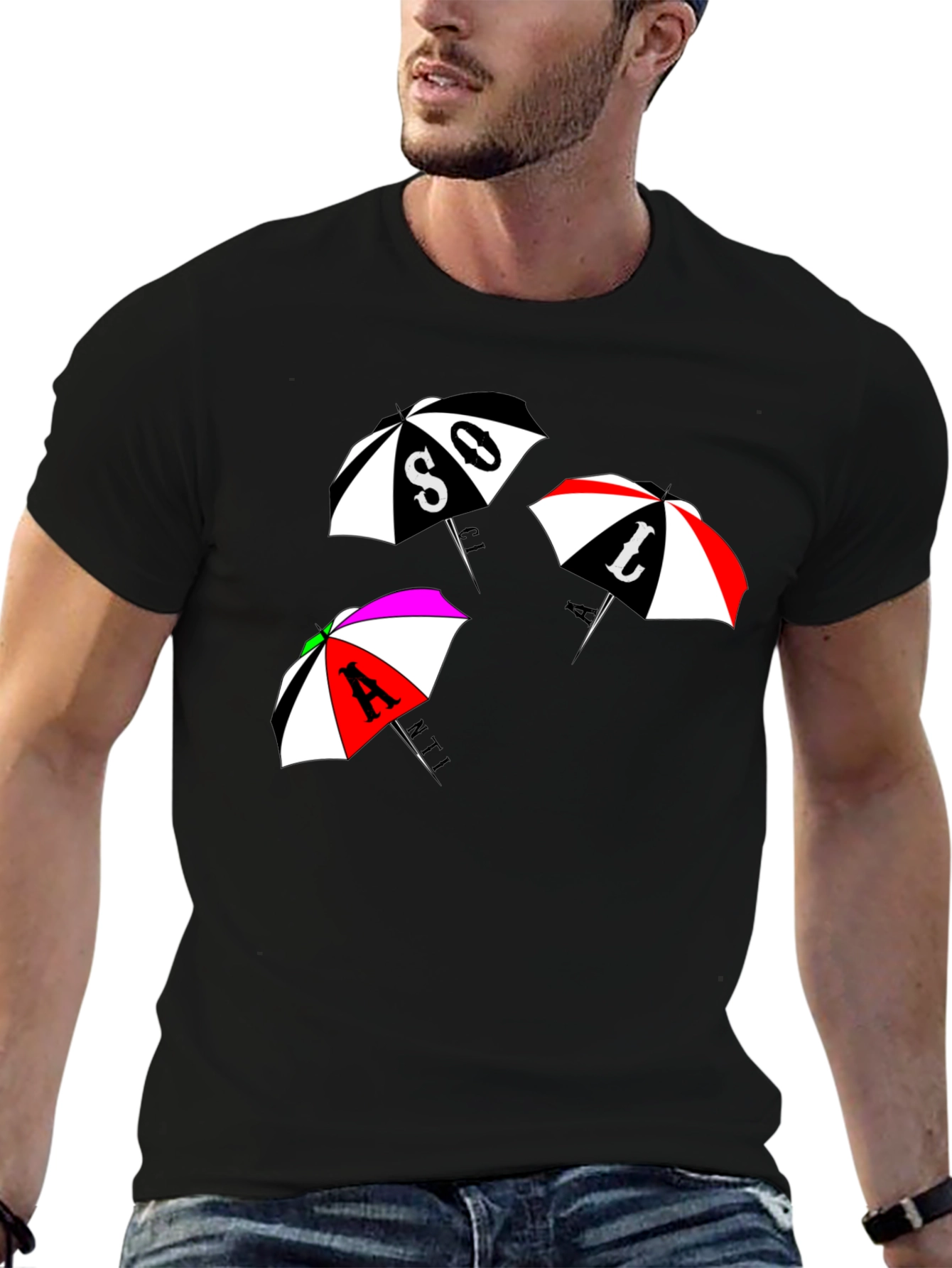 Funky Umbrella Graphic Tee