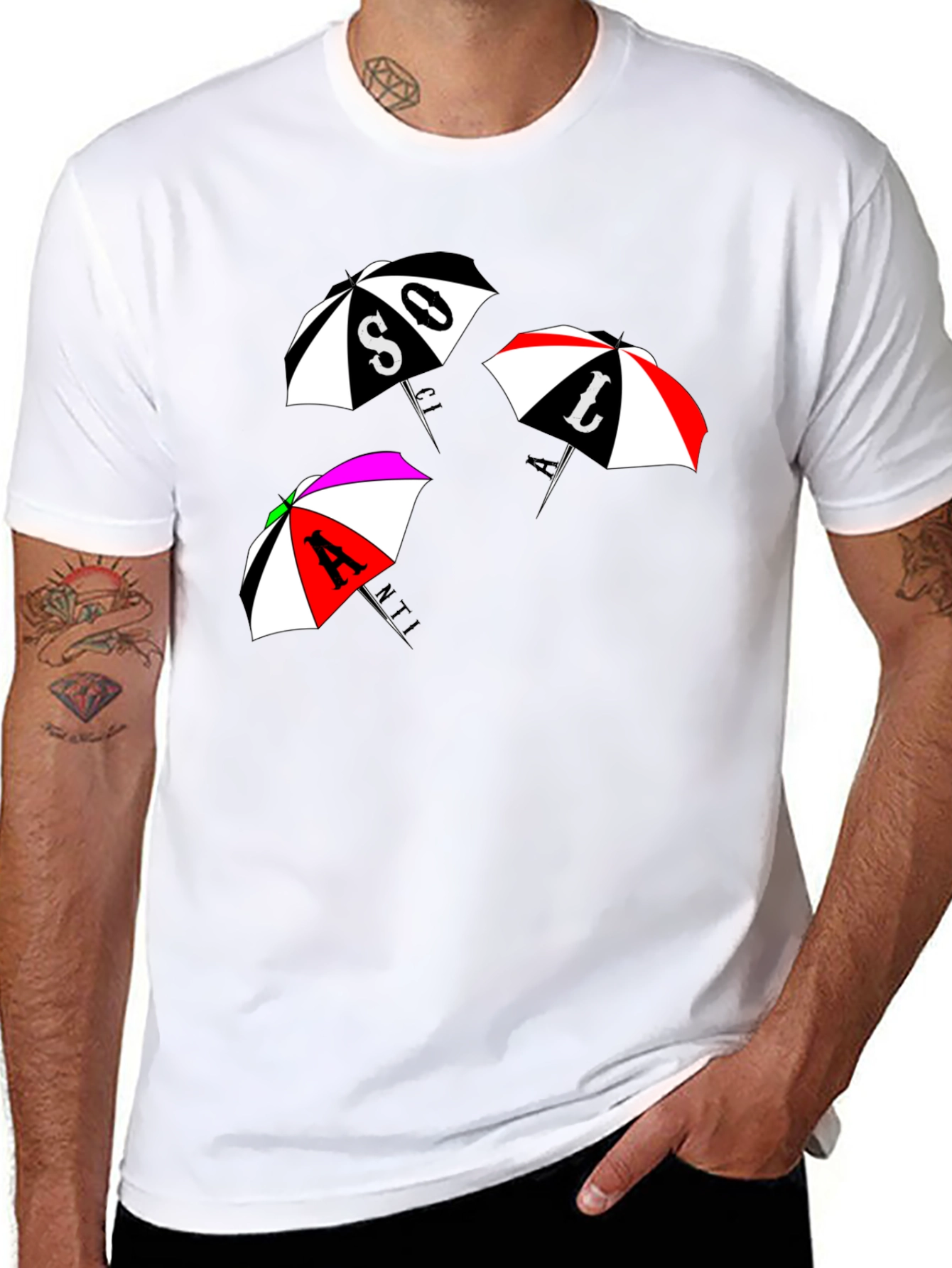 Funky Umbrella Graphic Tee