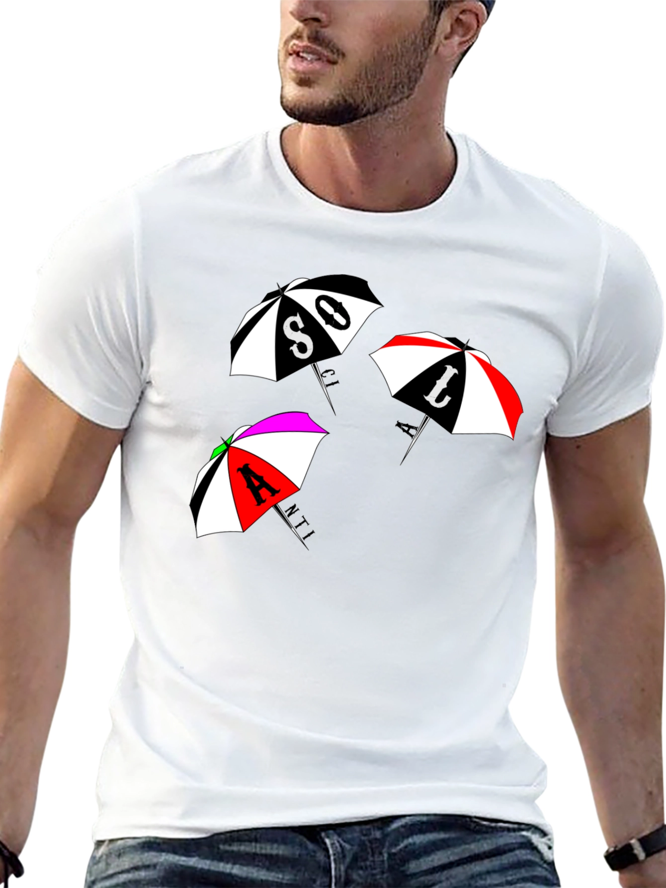 Funky Umbrella Graphic Tee