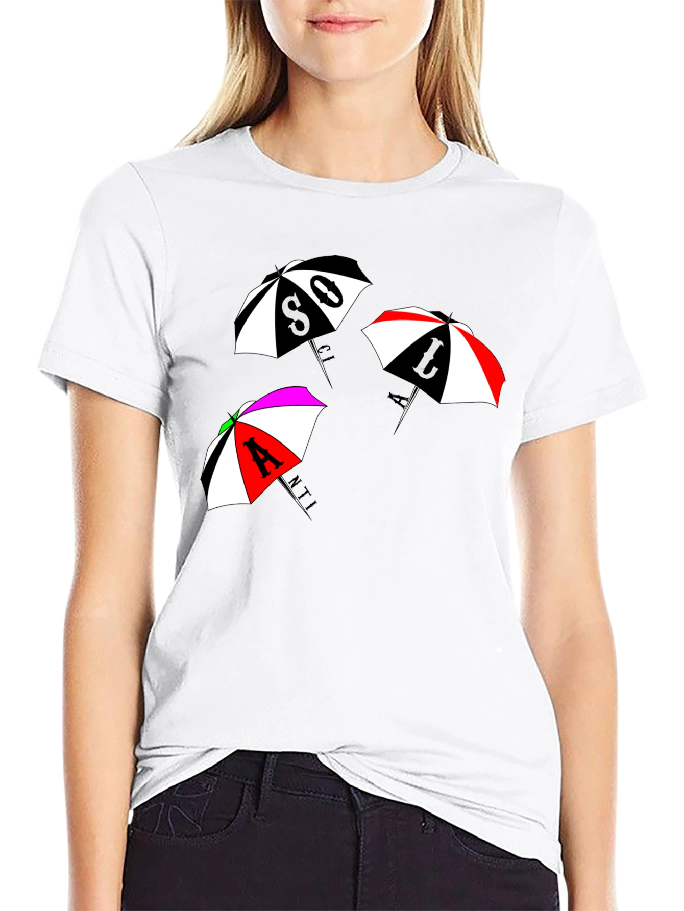 Funky Umbrella Graphic Tee