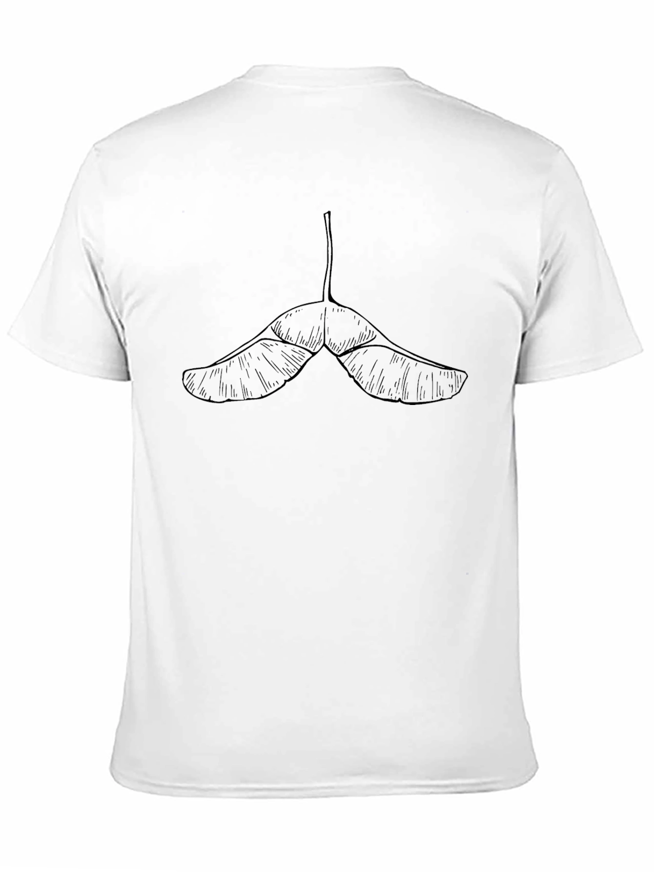 Maple Seed Graphic Black T-Shirt