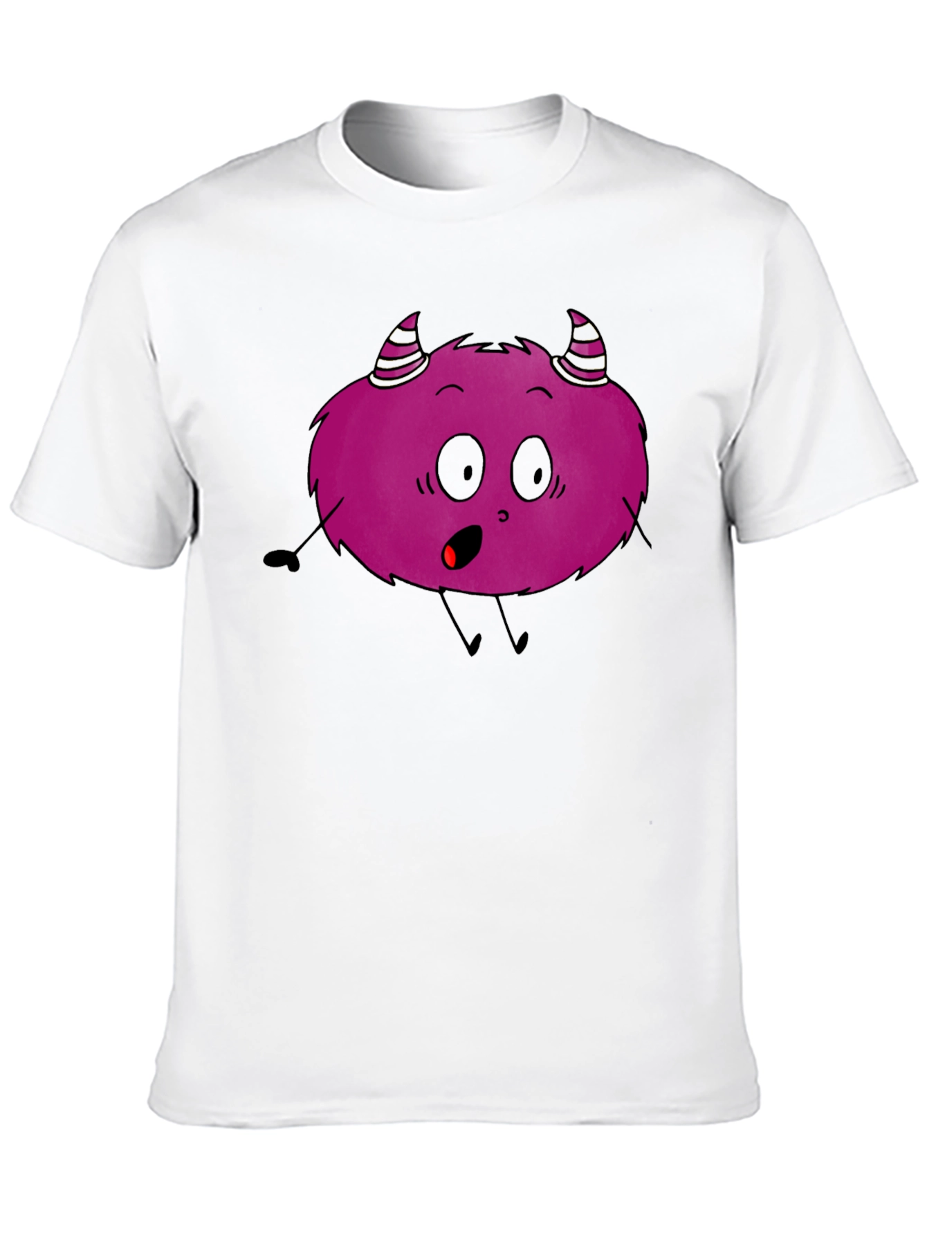 Monster Graphic T-Shirt - Black Cotton Tee