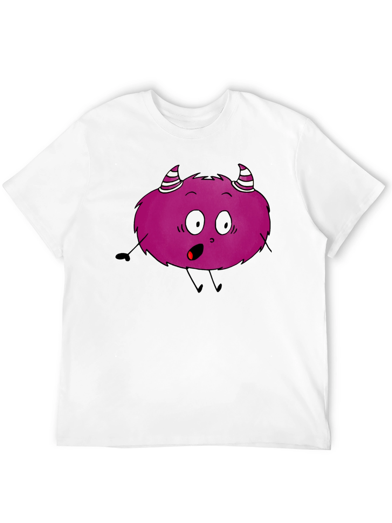Monster Graphic T-Shirt - Black Cotton Tee
