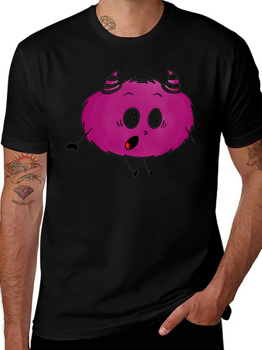 Monster Graphic T-Shirt - Black Cotton Tee
