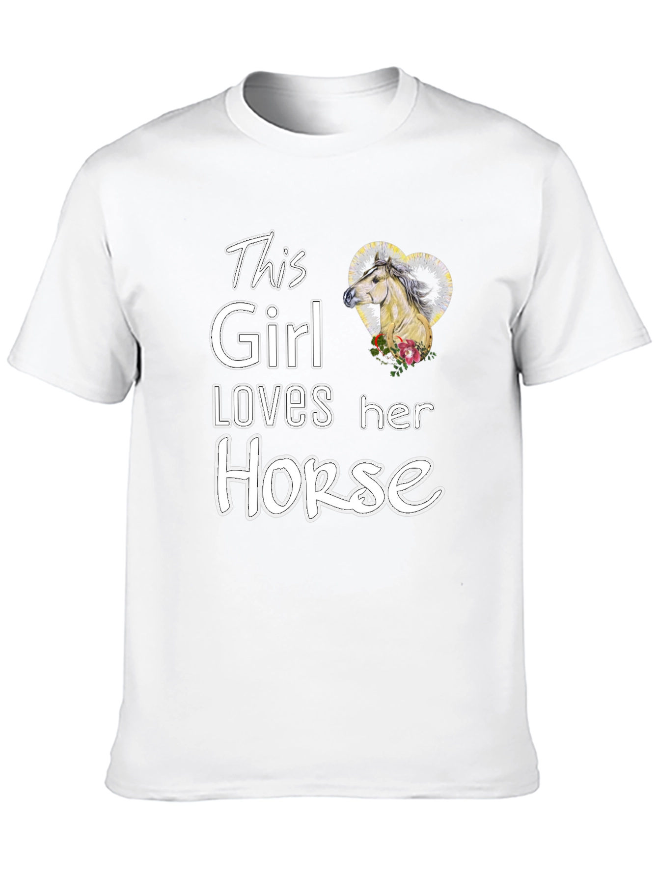 This Girl Loves Her Horse - Graphic Tee