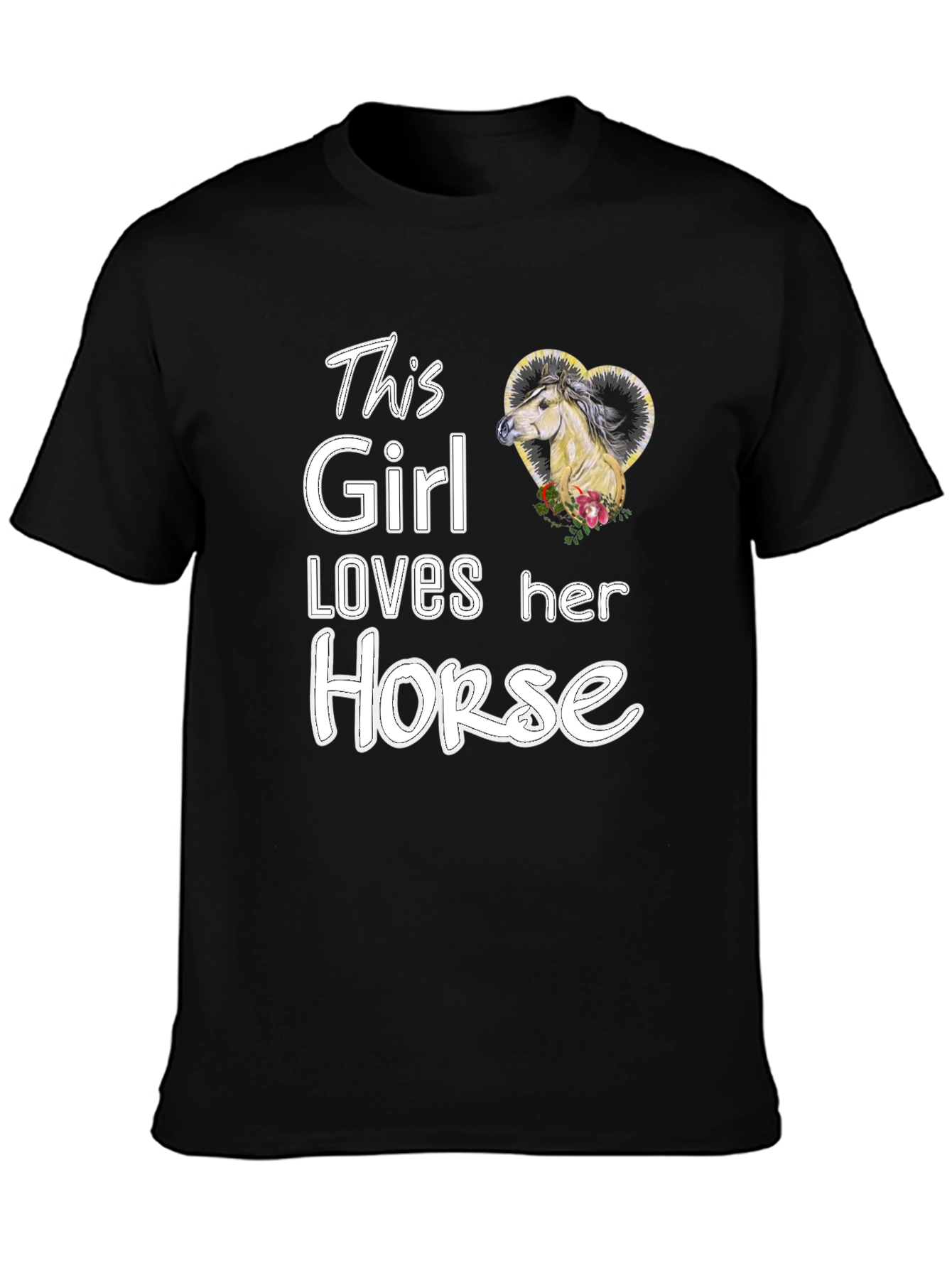 This Girl Loves Her Horse - Graphic Tee