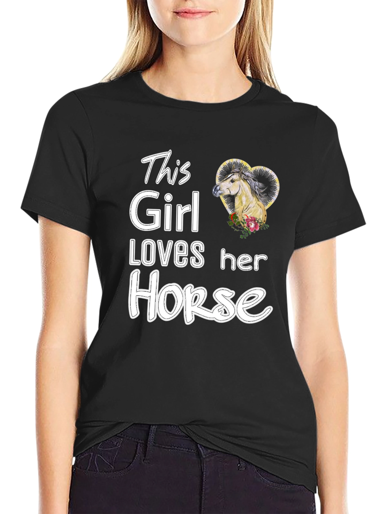 This Girl Loves Her Horse - Graphic Tee