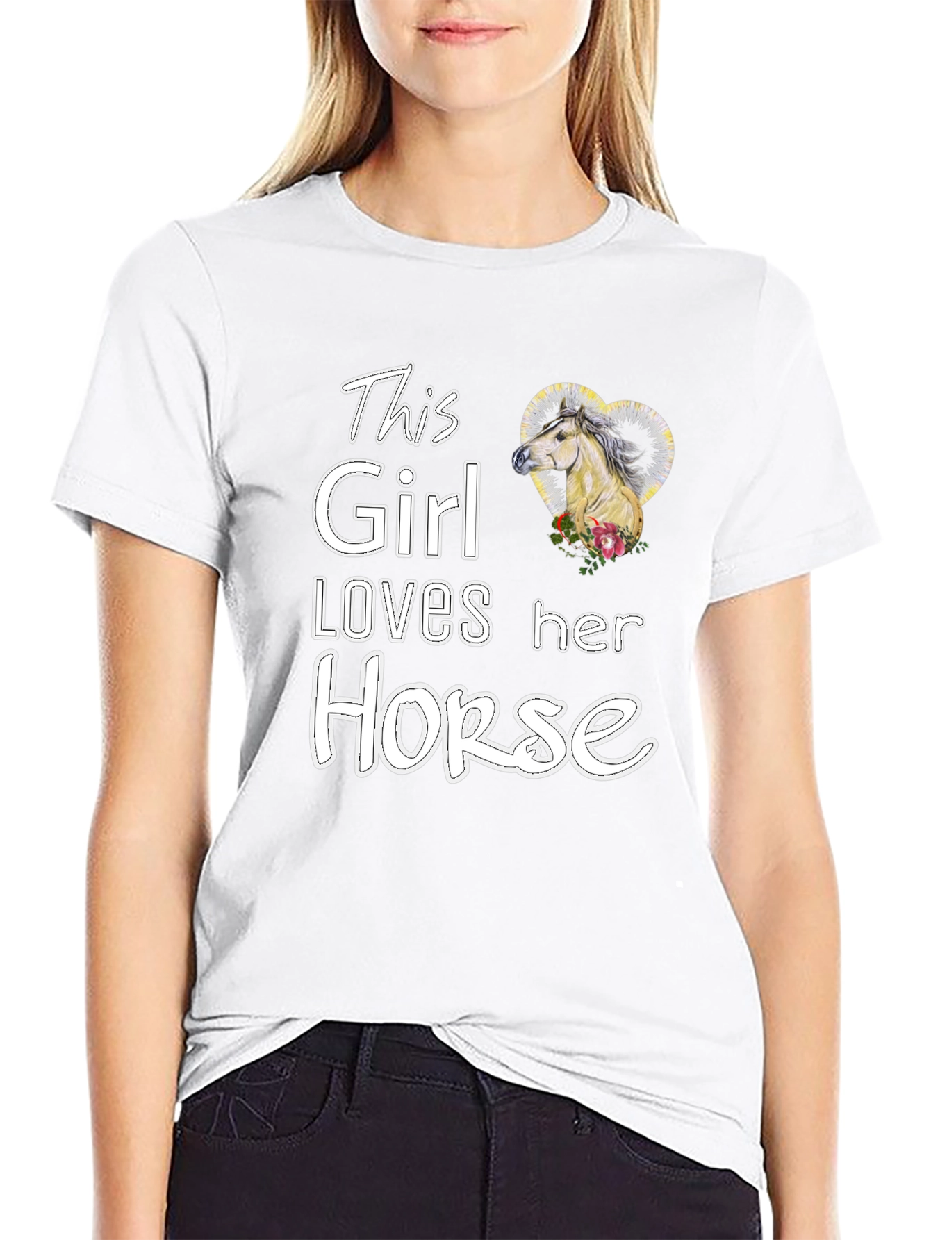 This Girl Loves Her Horse - Graphic Tee