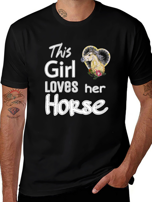 This Girl Loves Her Horse - Graphic Tee